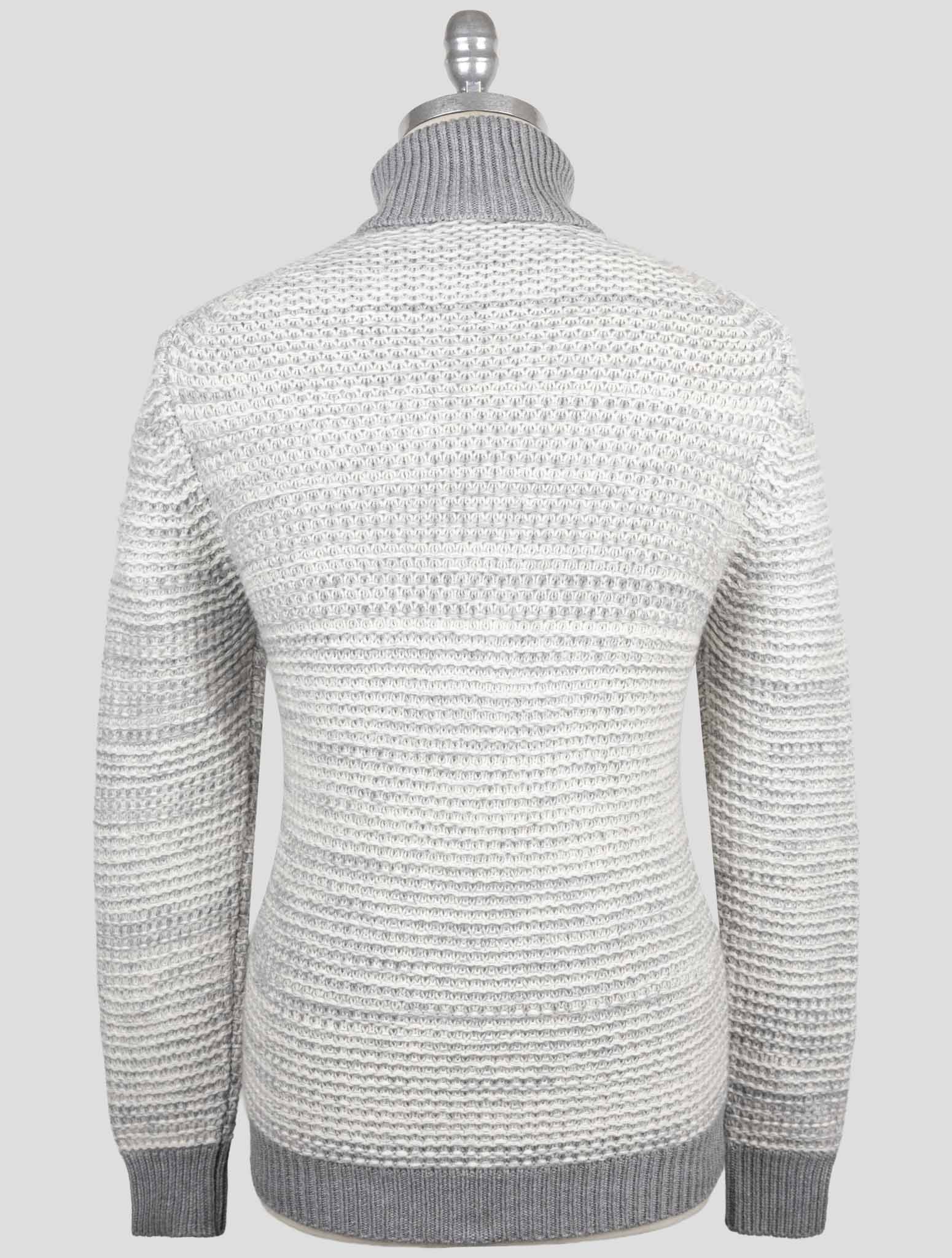 Kiton Gray Cashmere Sweater Turtleneck