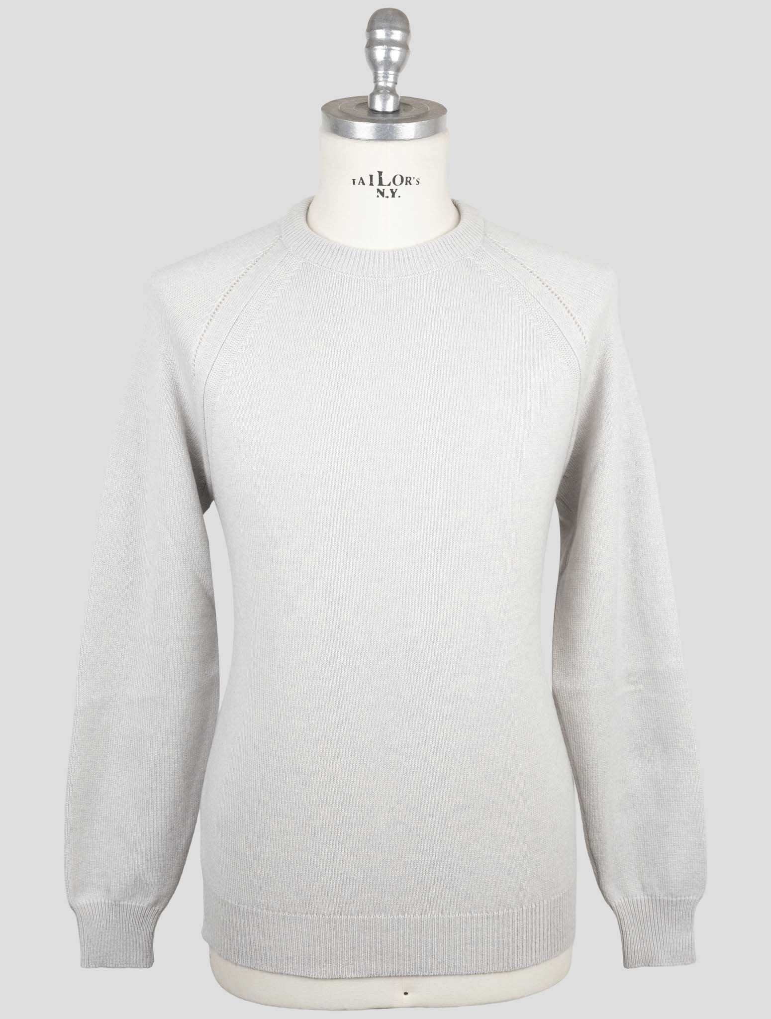 Kiton Gray Cashmere Sweater Crewneck