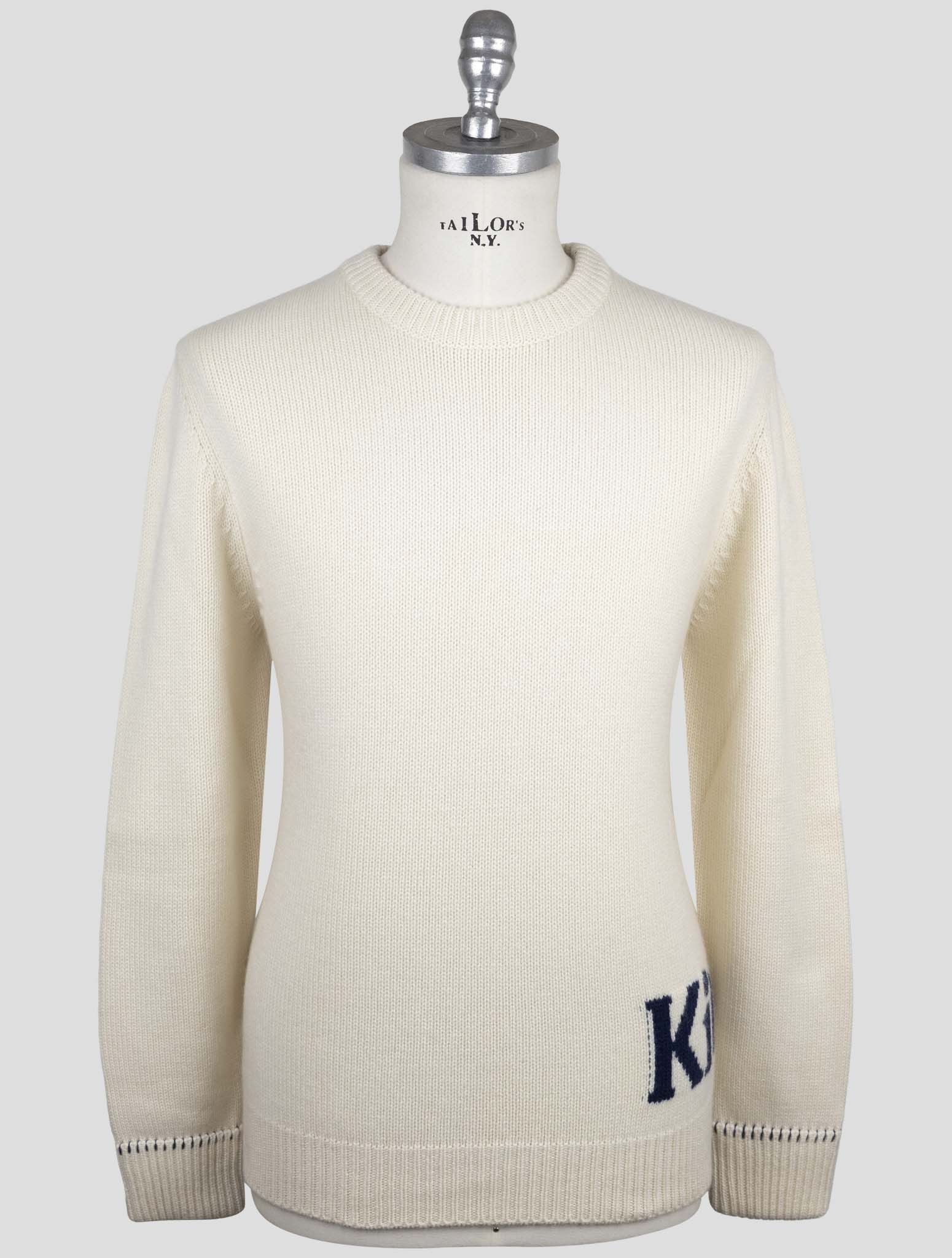 Kiton Beige Cashmere Sweater Crewneck