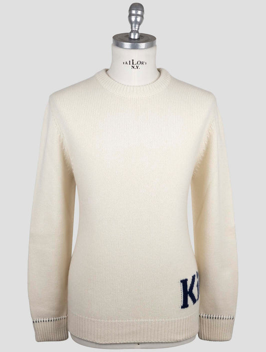 Kiton Beige Cashmere Sweater Crewneck
