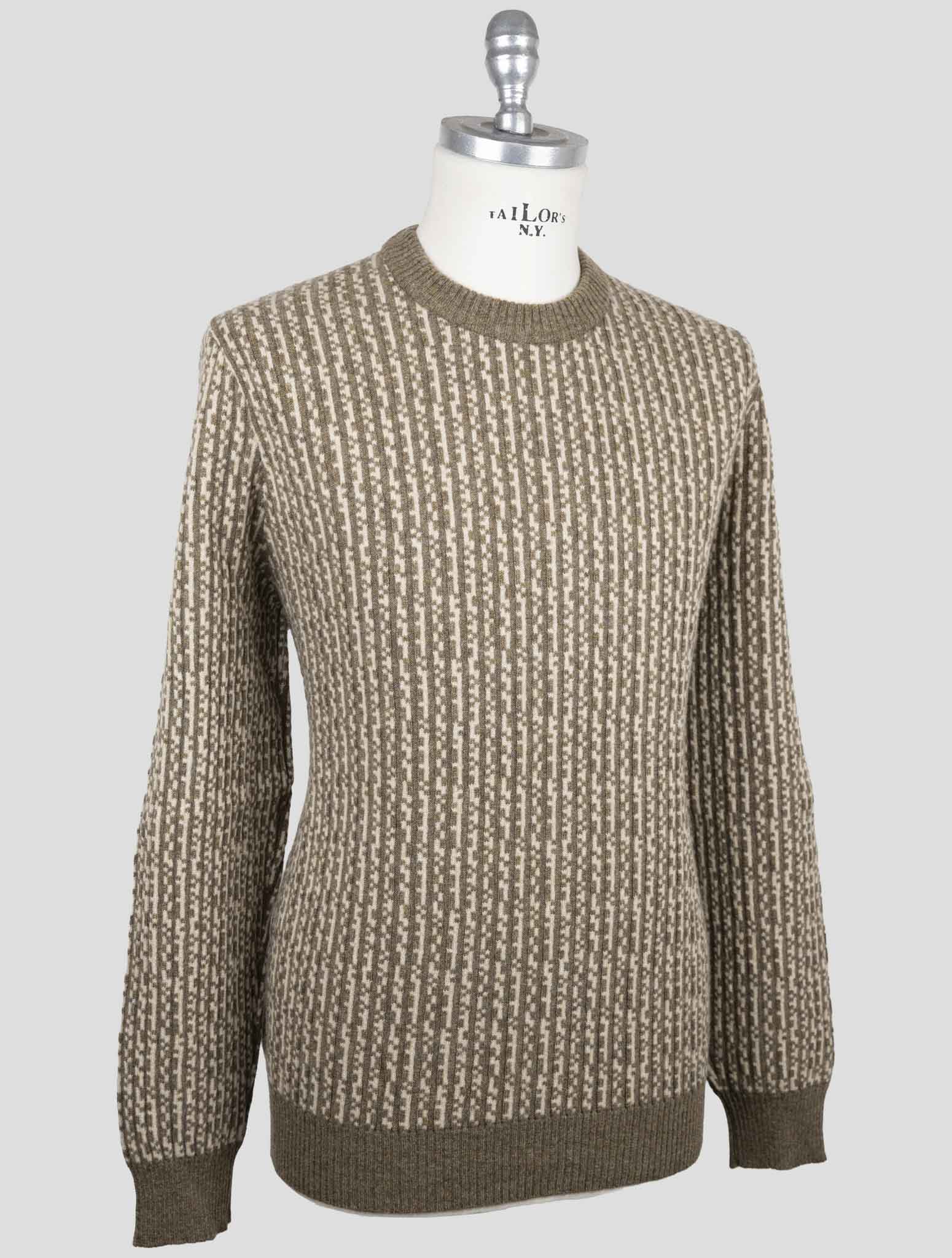 Kiton Beige Cashmere Sweater Crewneck