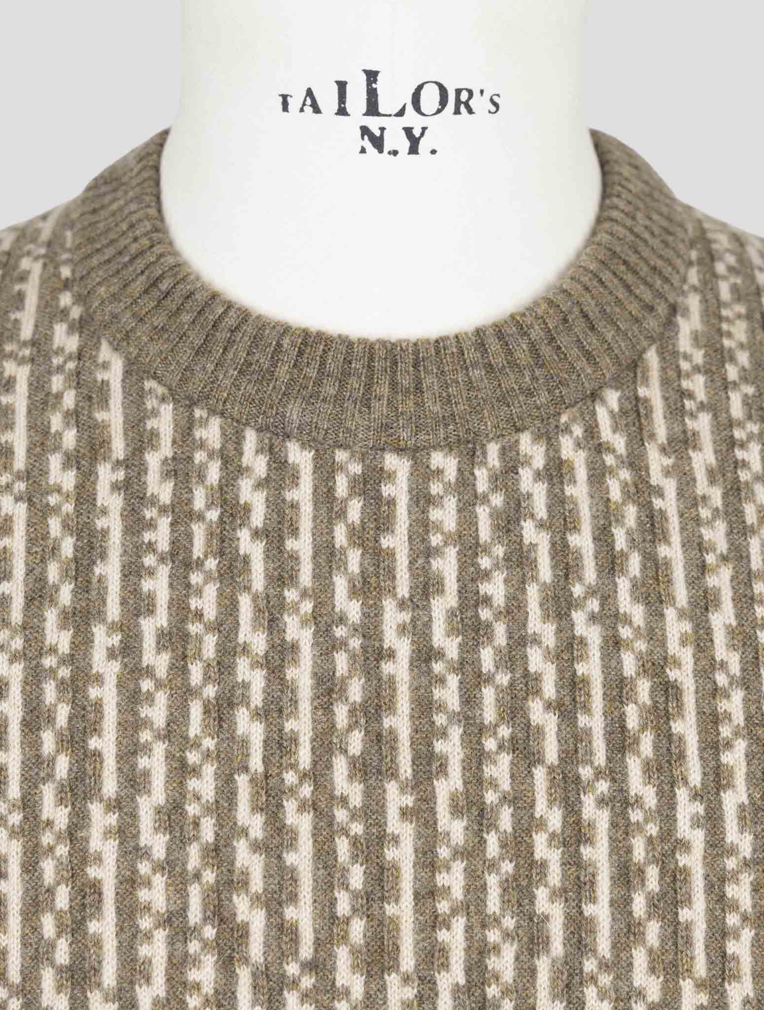 Kiton Beige Cashmere Sweater Crewneck