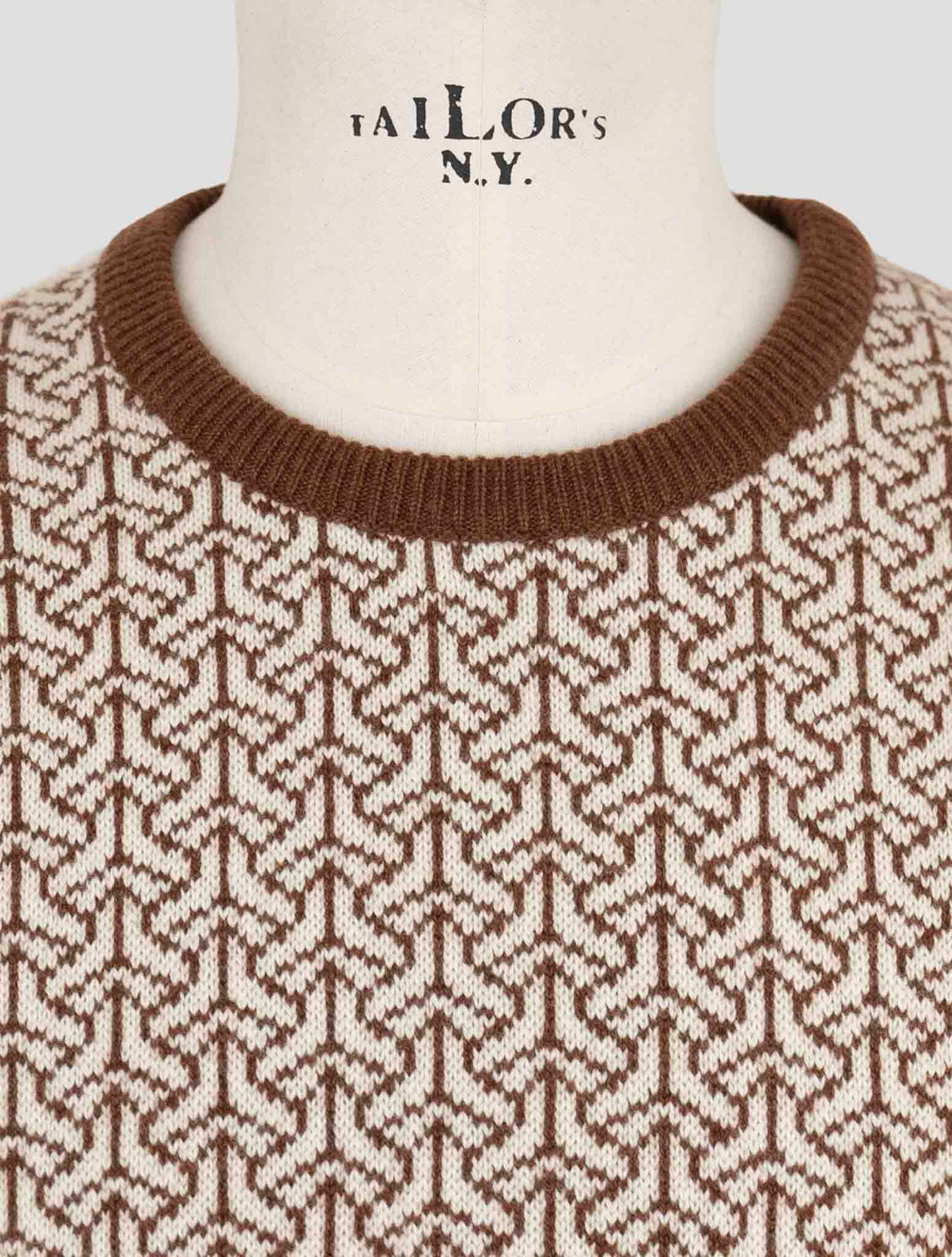 Kiton Beige Cashmere Sweater Crewneck