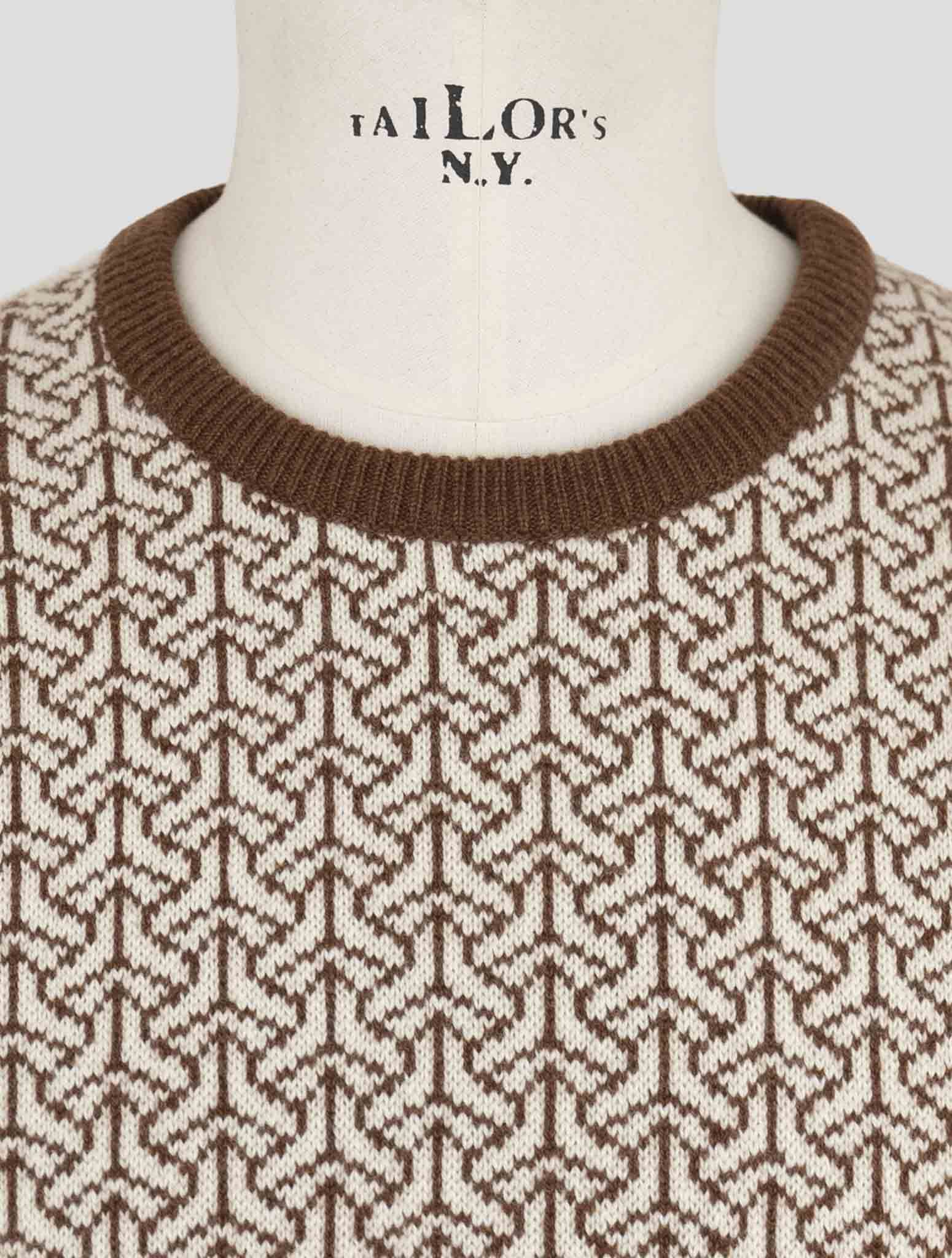 Kiton Beige Cashmere Sweater Crewneck