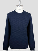 Kiton Blue Cashmere Sweater Crewneck