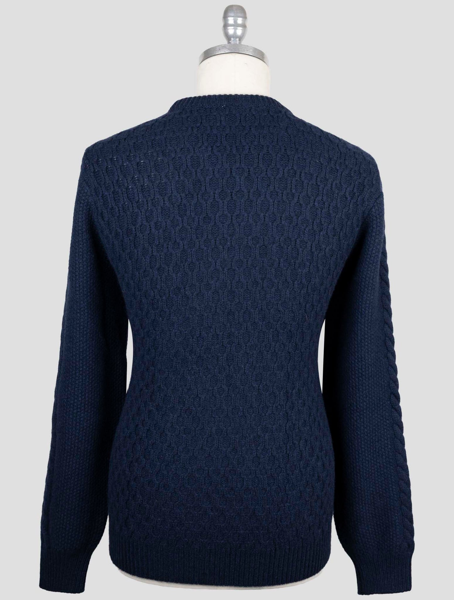 Kiton Blue Cashmere Sweater Crewneck