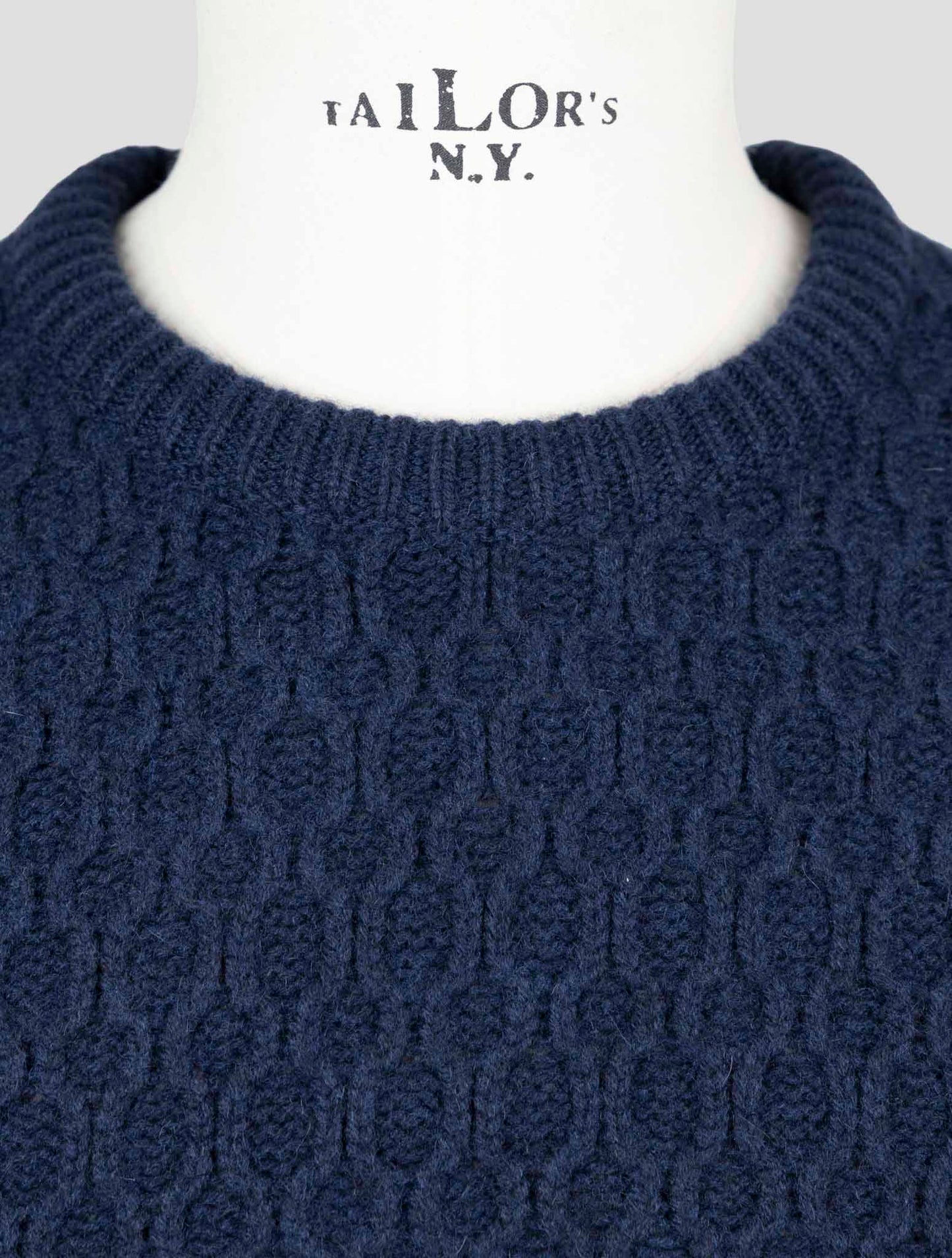Kiton Blue Cashmere Sweater Crewneck