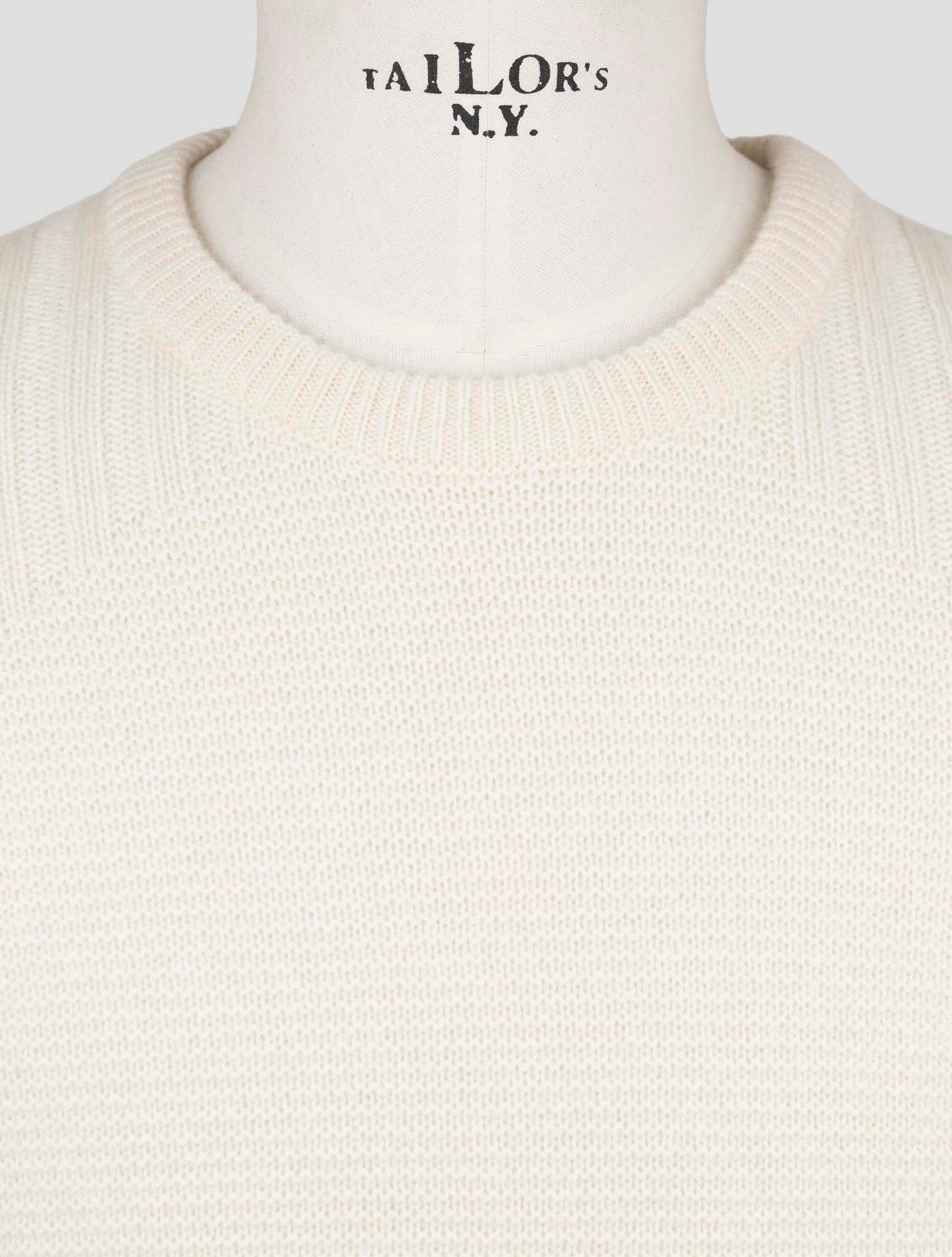 Kiton Beige Cashmere Sweater Crewneck