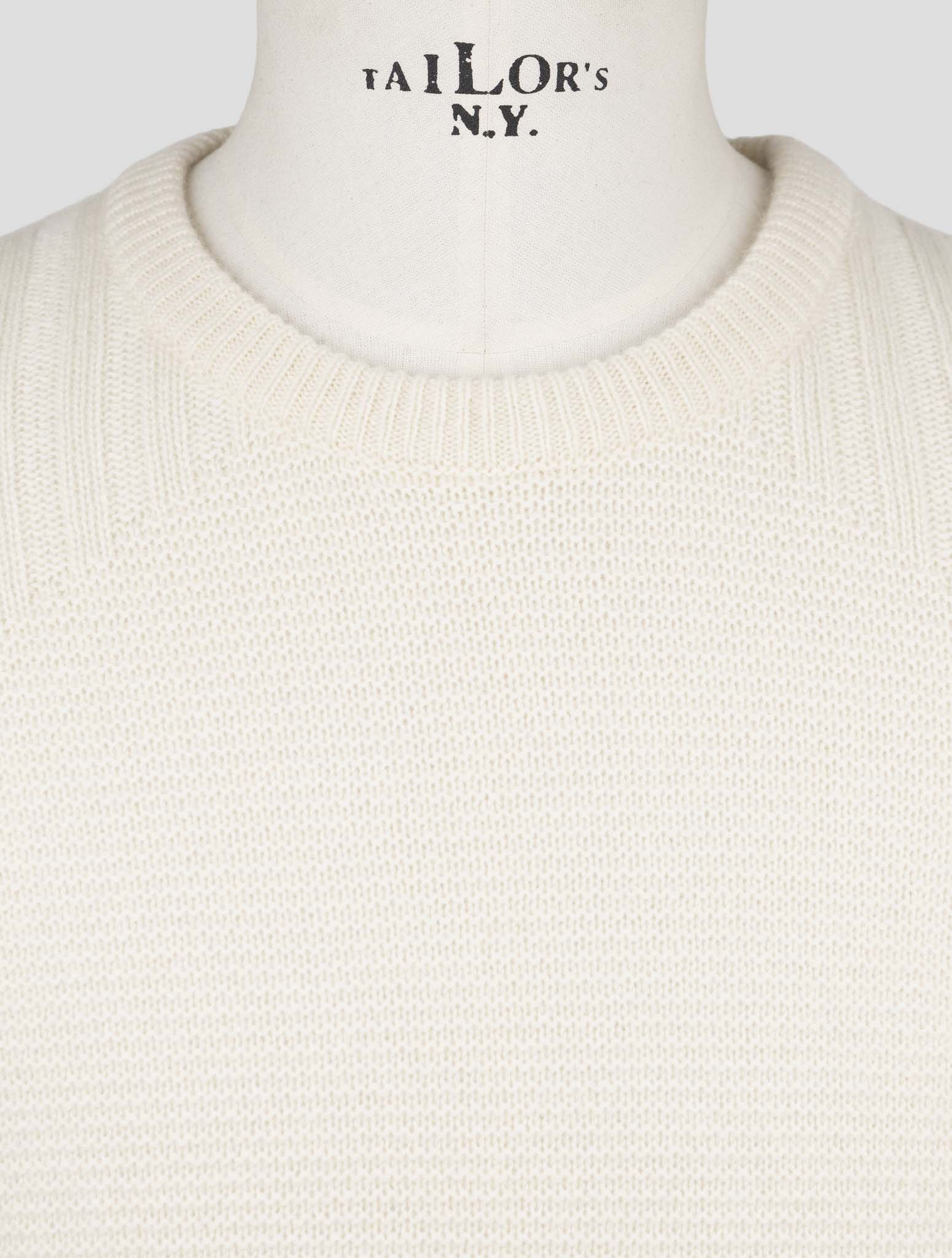 Kiton Beige Cashmere Sweater Crewneck