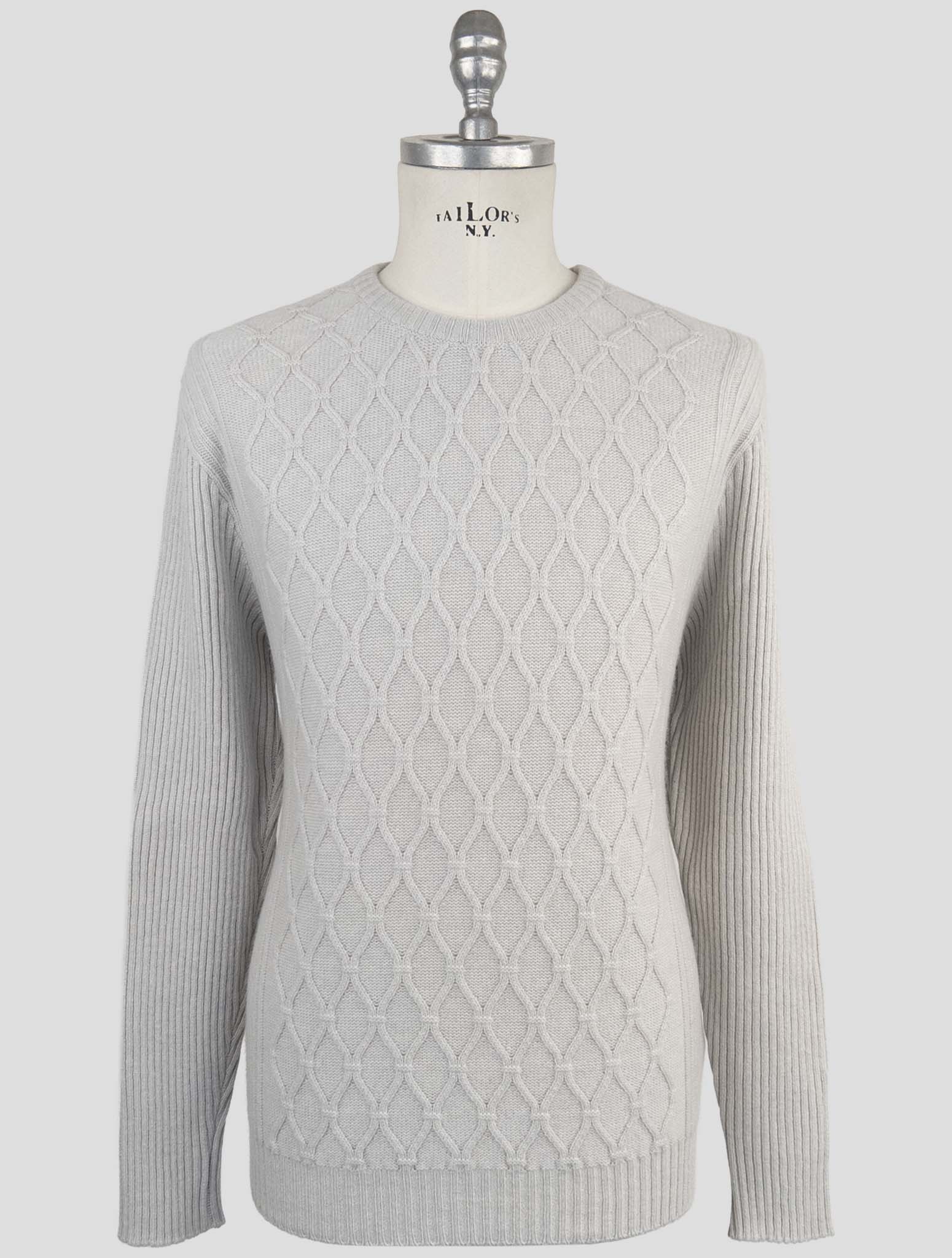 Kiton Gray Cashmere Sweater Crewneck