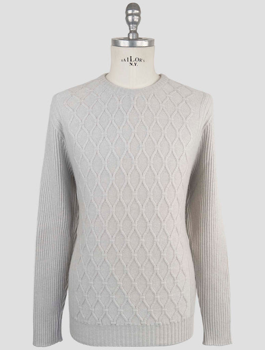 Kiton Gray Cashmere Sweater Crewneck