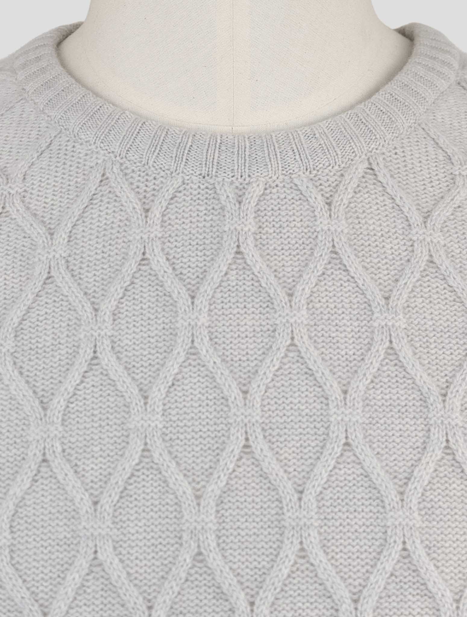 Kiton Gray Cashmere Sweater Crewneck