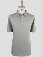 Kiton Gray Cotton Cashmere Polo