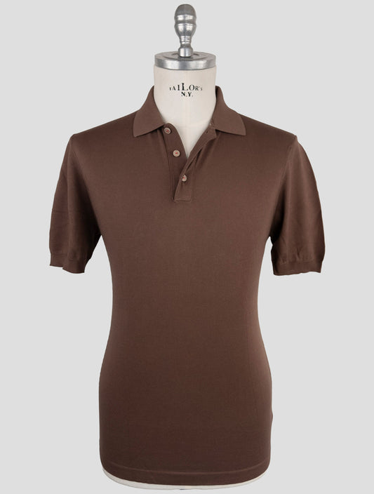 Kiton Brown Cotton Polo