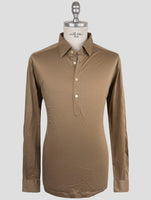 Kiton Brown Cotton Sweater Polo