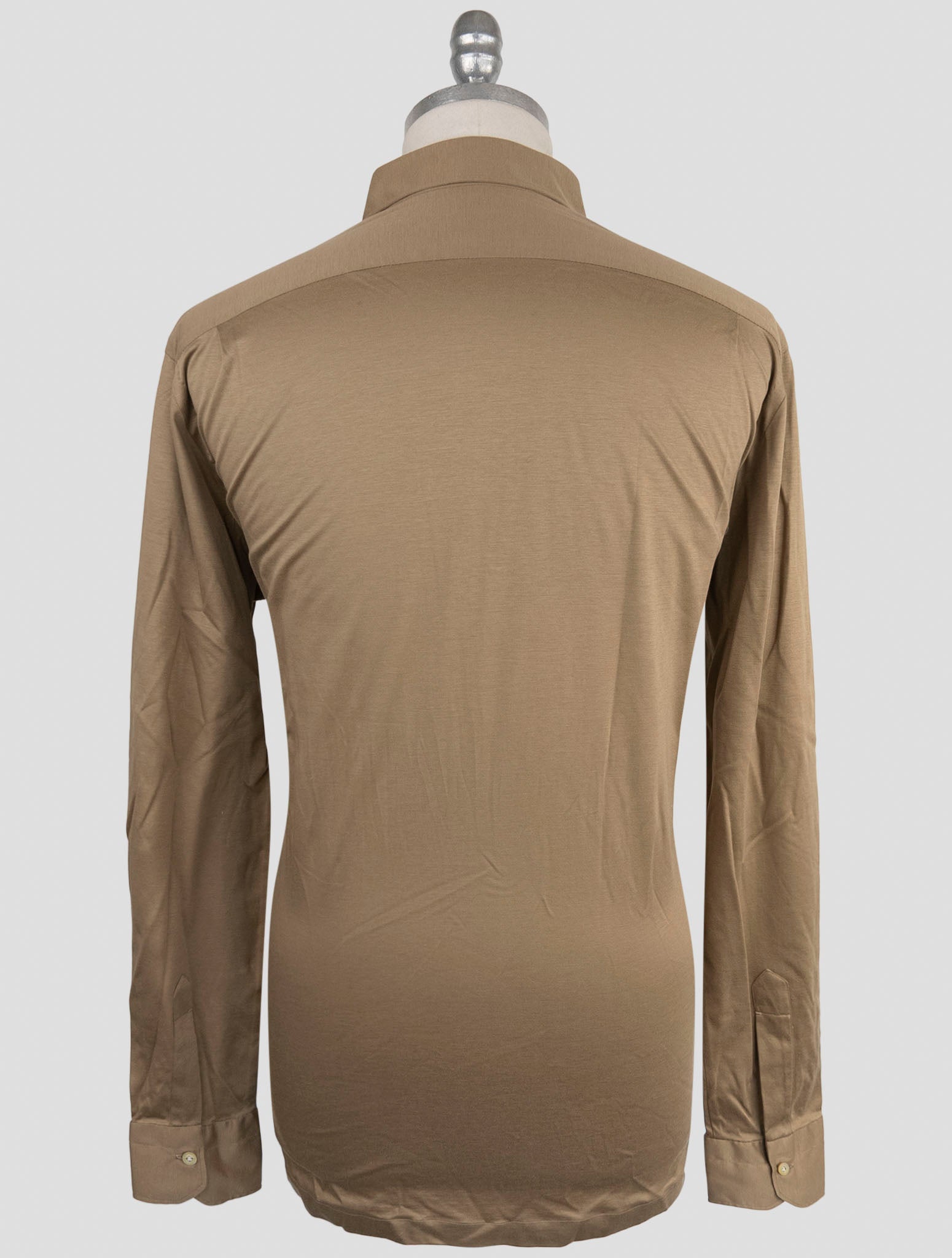 Kiton Brown Cotton Sweater Polo