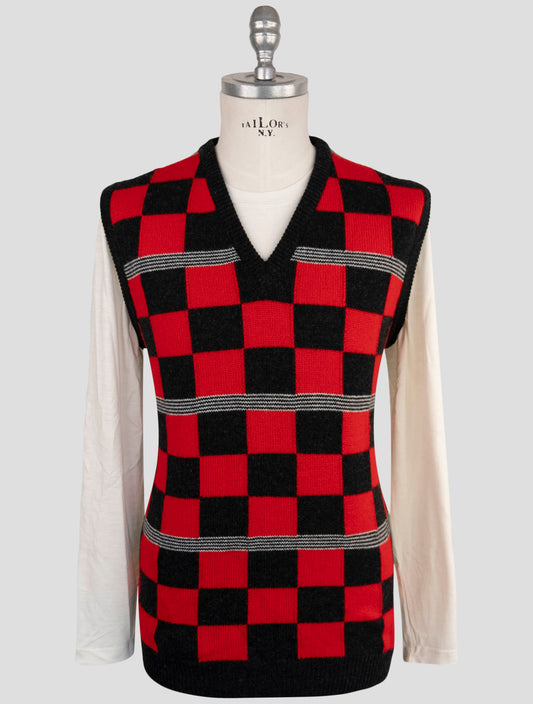 Kiton Multicolor Cashmere Sweater V-Neck