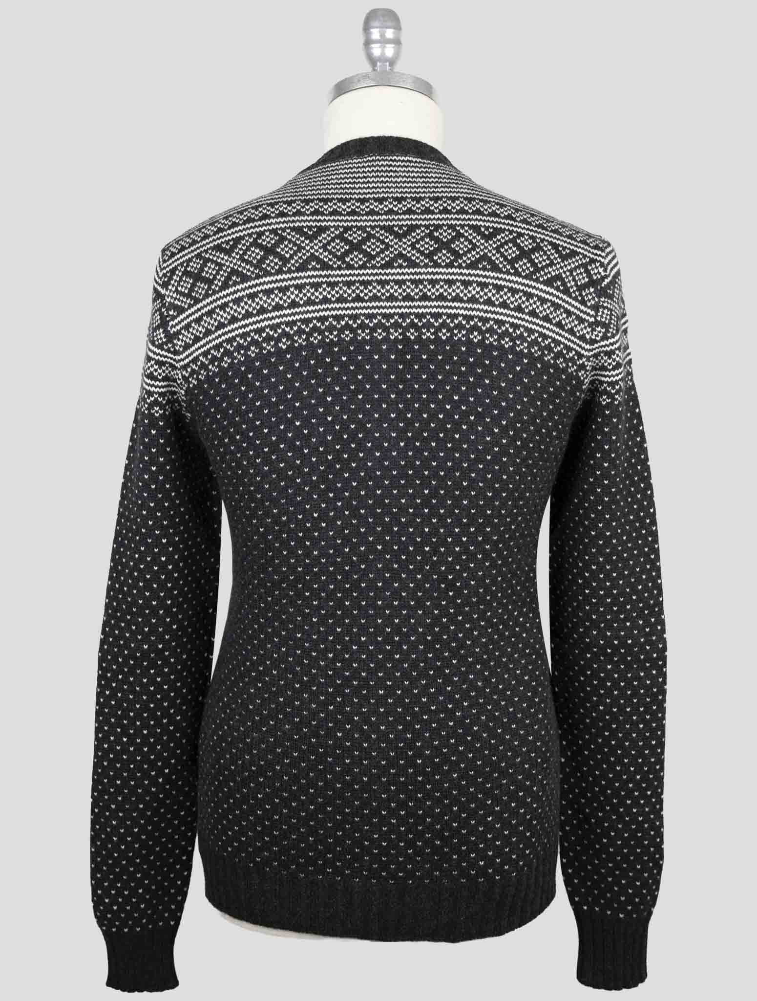 Kiton Dark Gray Cashmere Sweater Cardigan