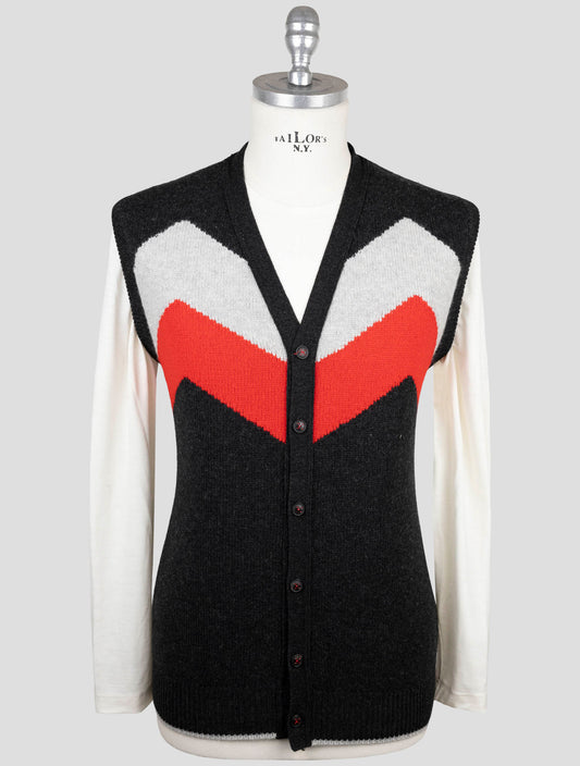 Kiton Multicolor Cashmere Sweater Cardigan
