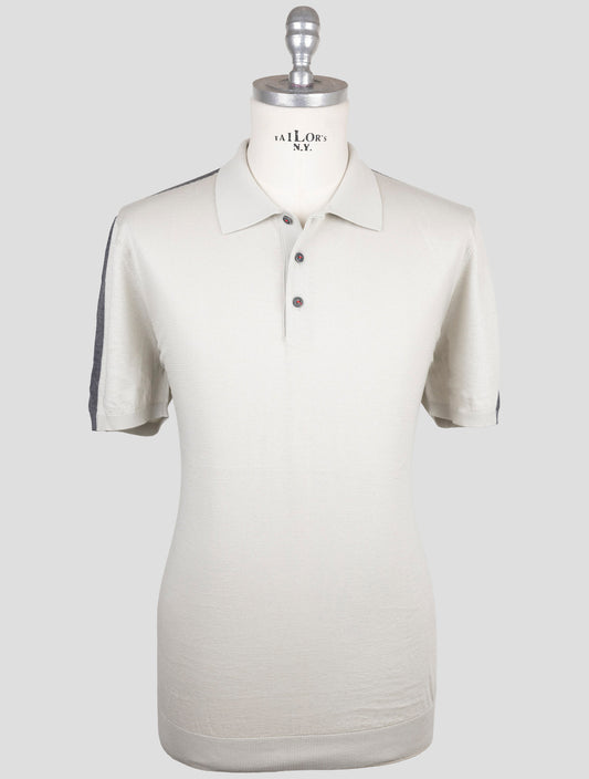Kiton Beige Cotton Polo