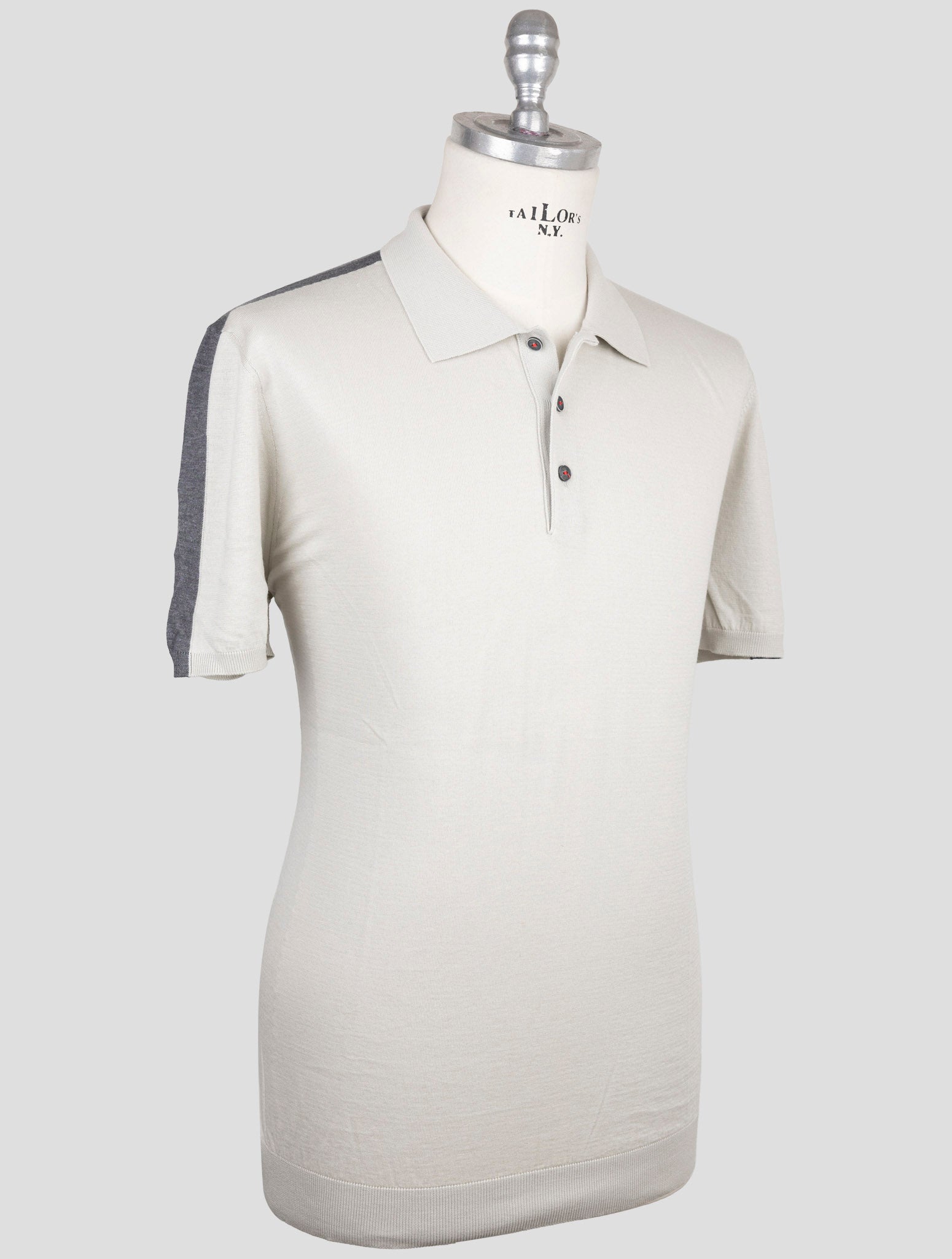 Kiton Beige Cotton Polo