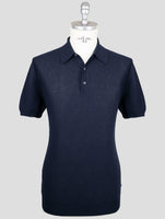 Kiton Blue Cotton Polo