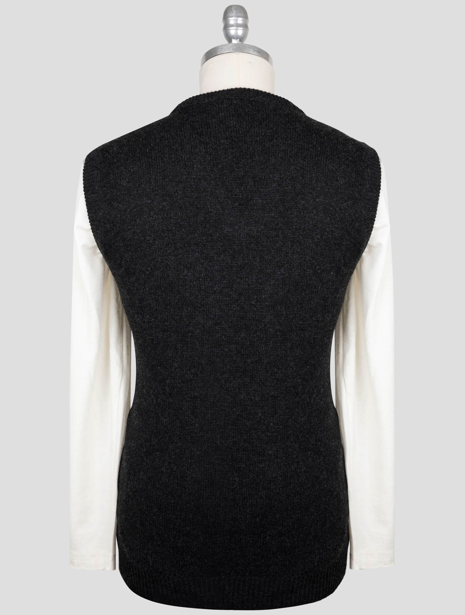Kiton Dark Gray Cashmere Gilet
