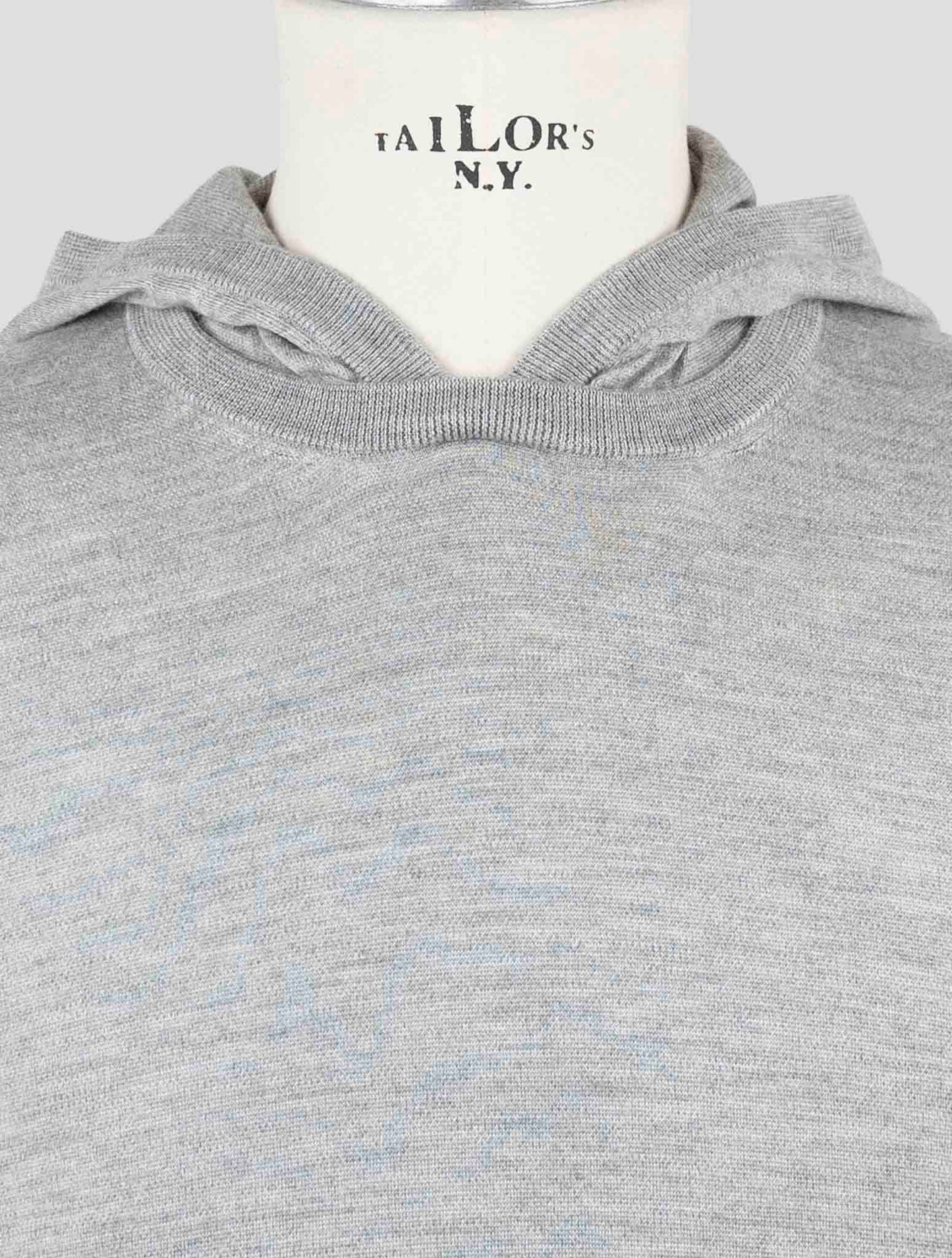 Kiton Gray Cashmere Silk Sweater Hoodie