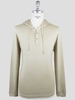 Kiton Light Green Cashmere Silk Sweater Hoodie