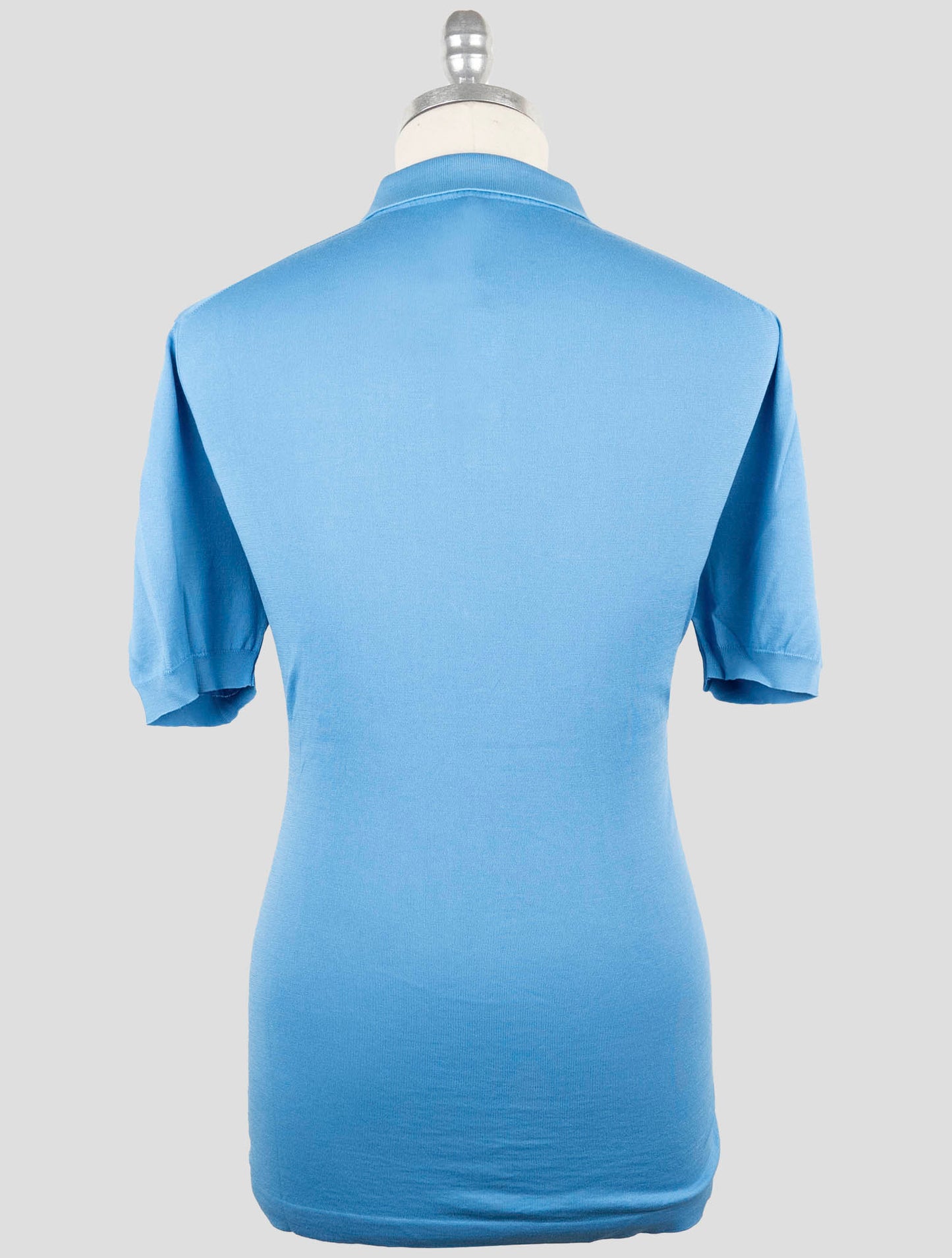 Kiton Light Blue Cotton Polo