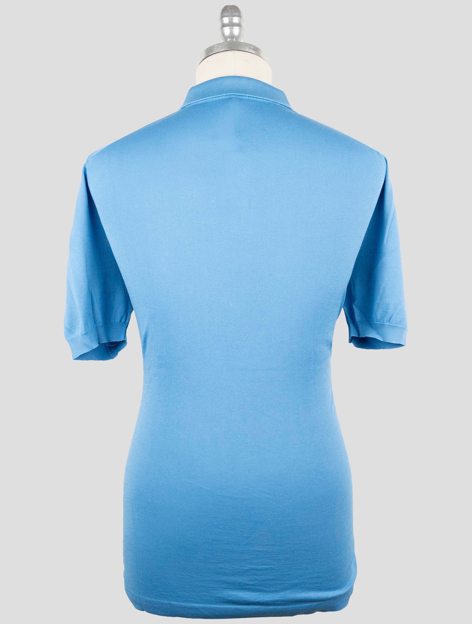 Kiton Light Blue Cotton Polo