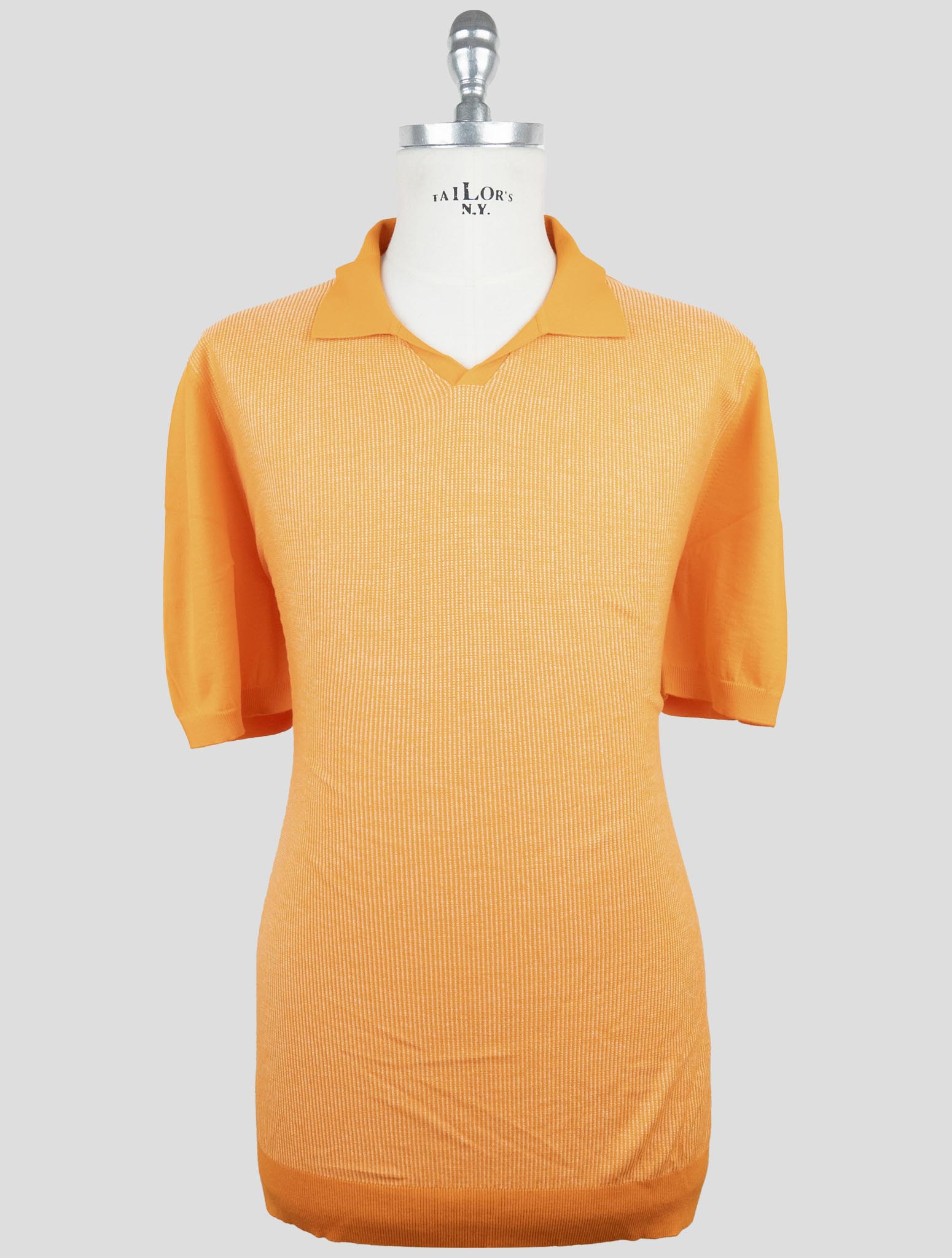 Kiton orange Cotton Polo
