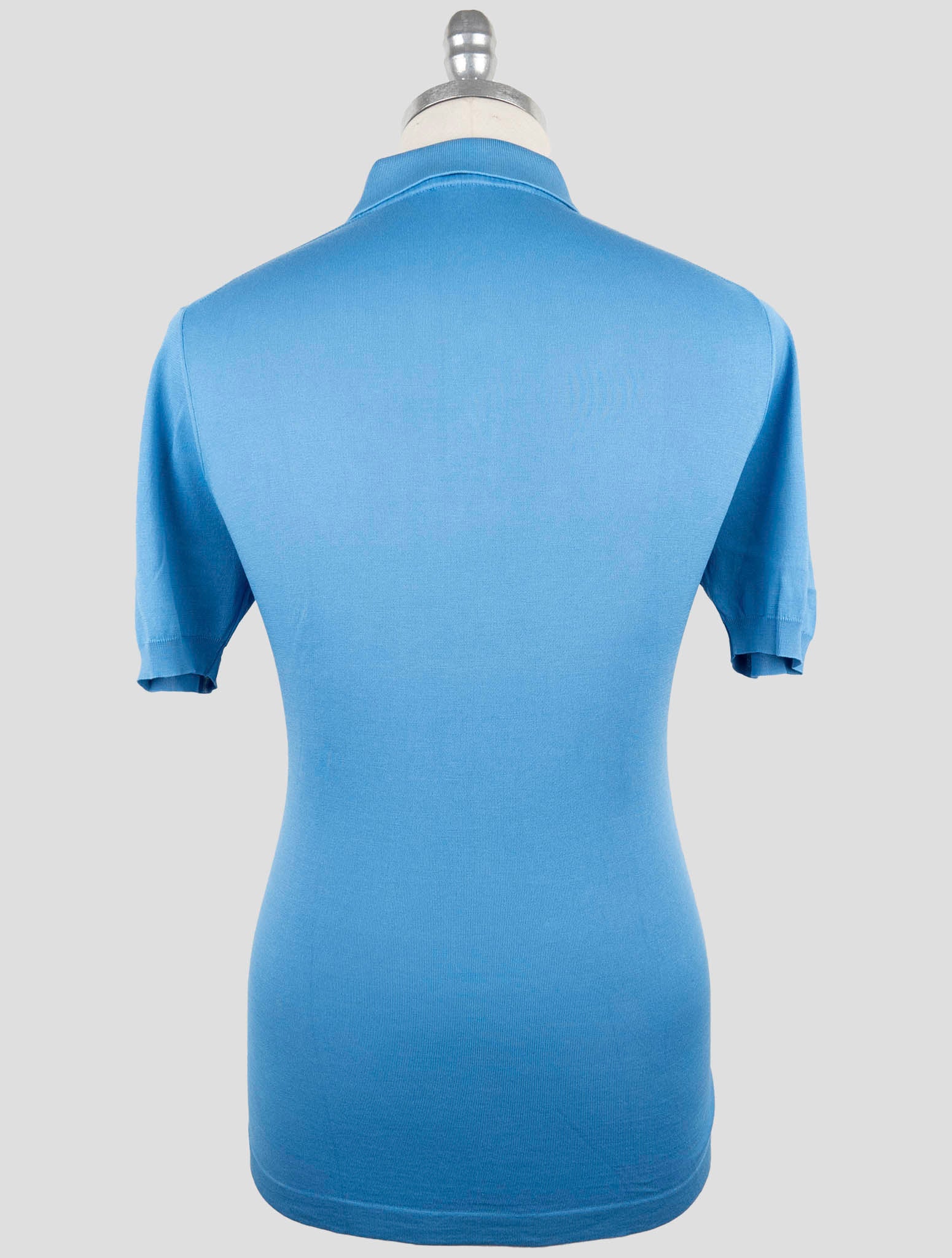 Kiton Light Blue Cotton Polo