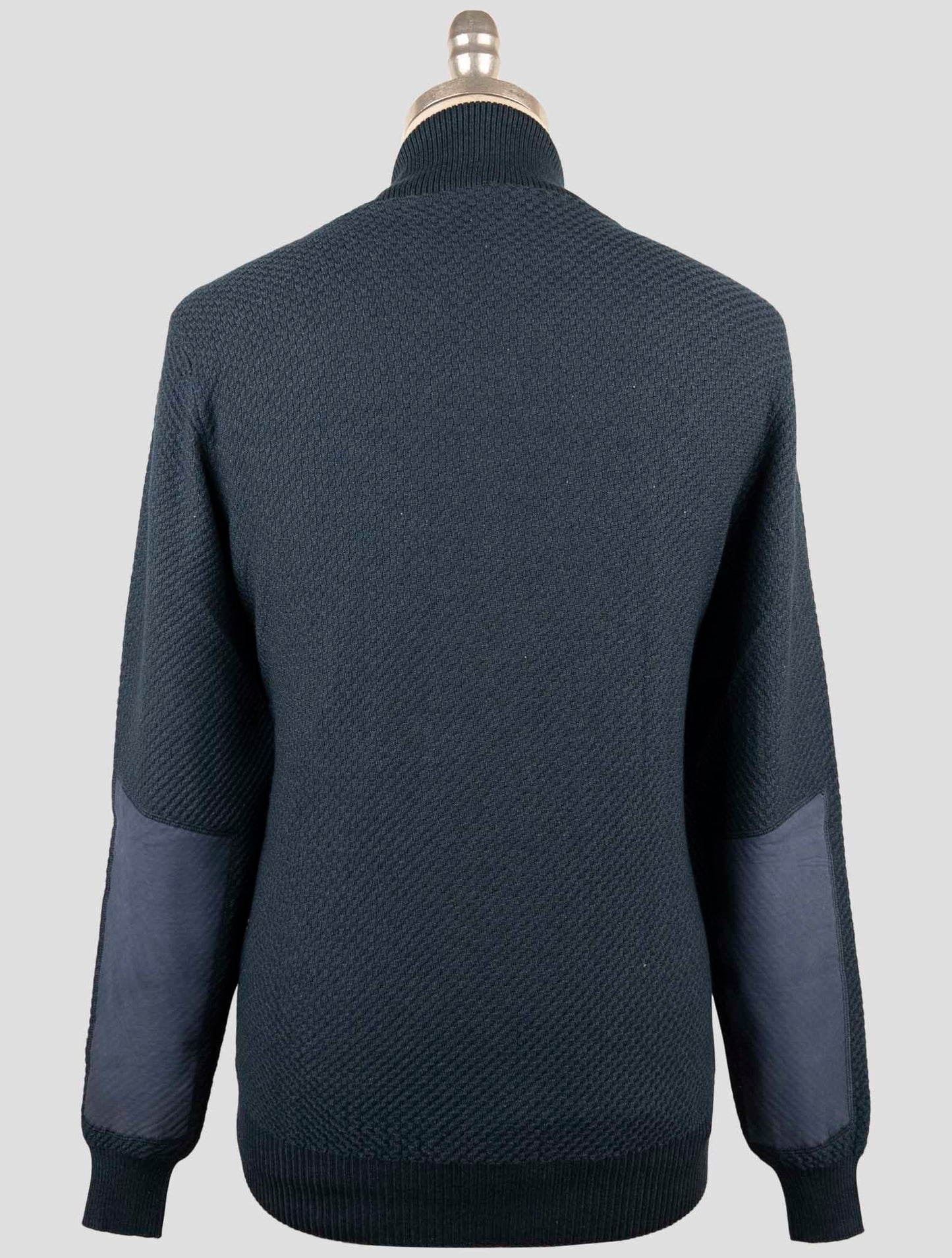 Kiton Blue Cashmere Silk Sweater Cardigan