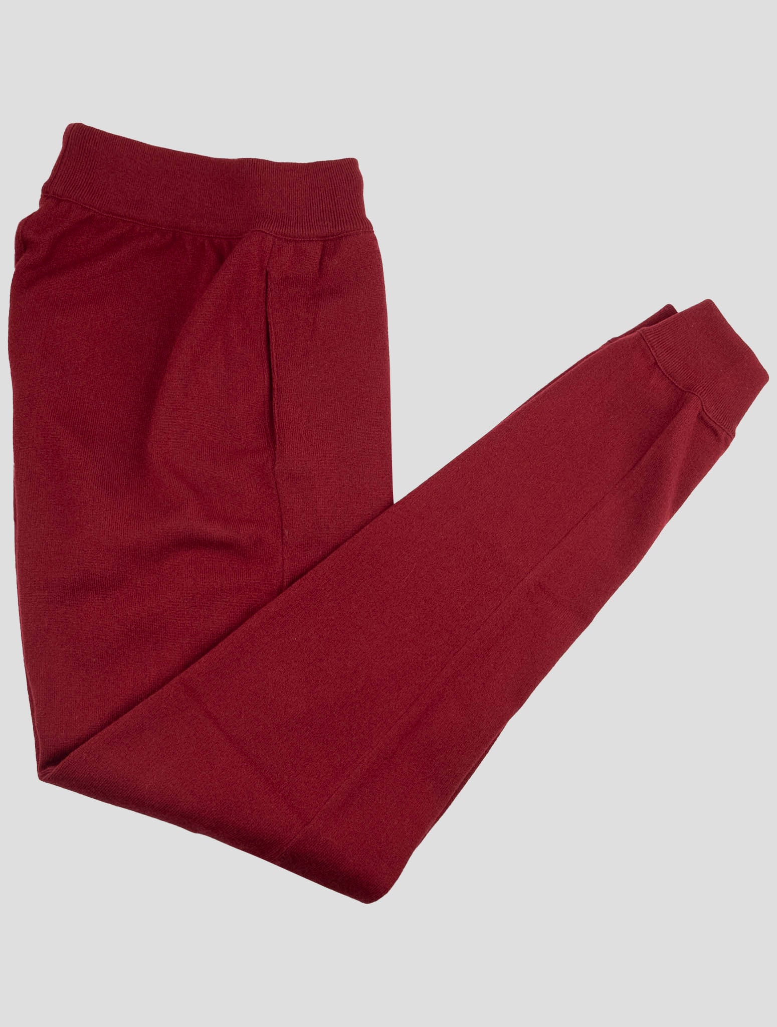Kiton Red Cashmere Jogging Pants