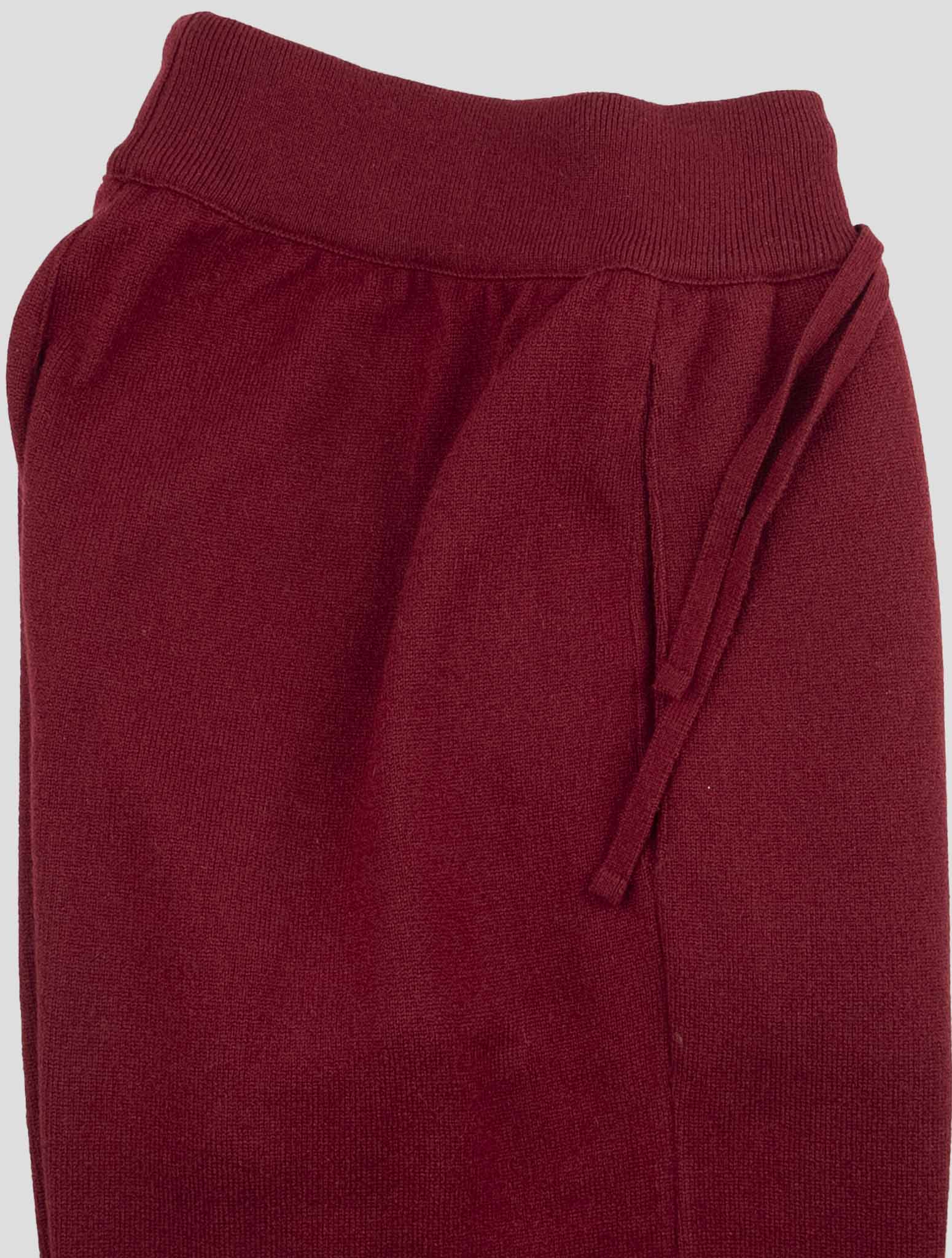 Kiton Red Cashmere Jogging Pants