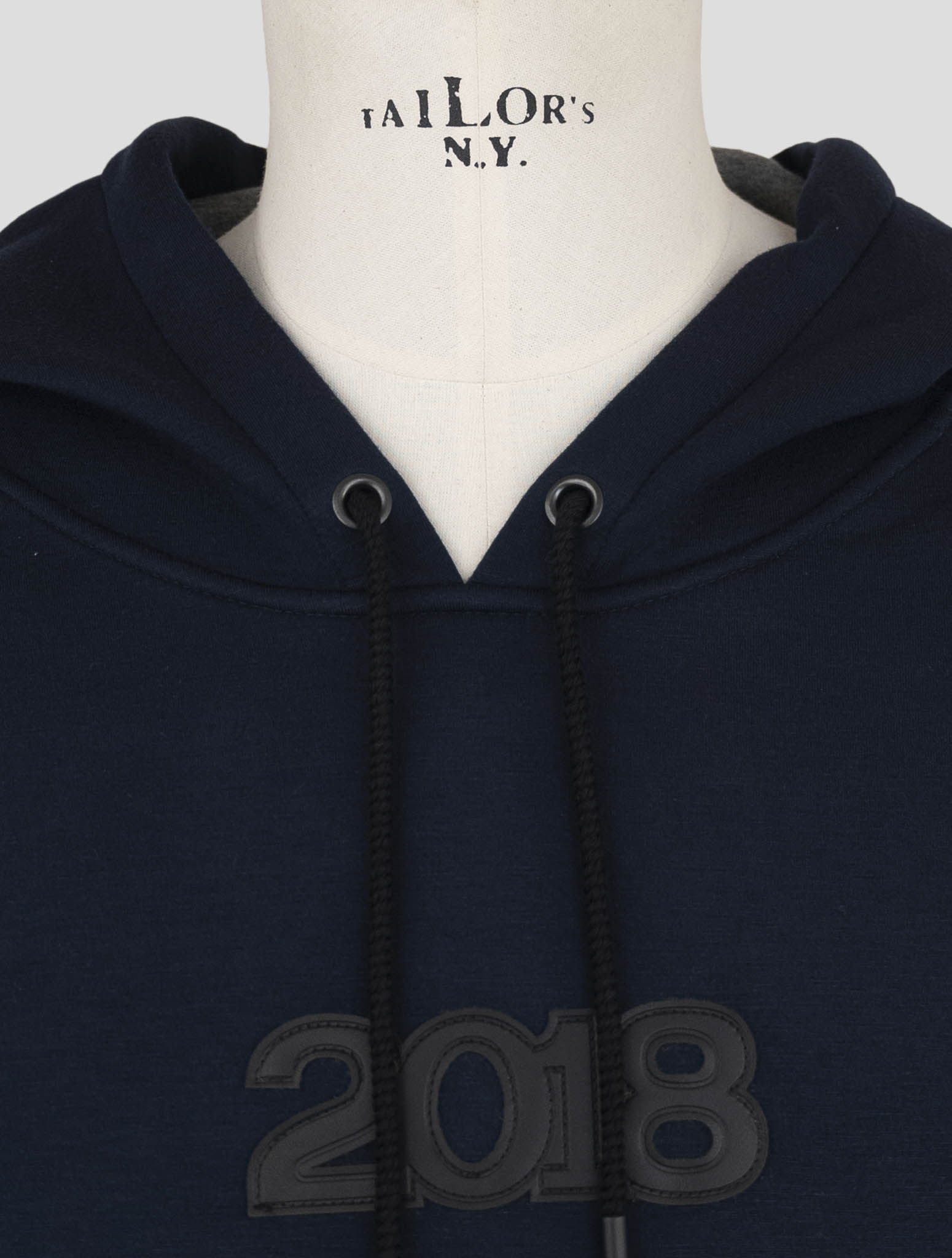 Kiton Blue Viscose Ea Sweater Hoodie
