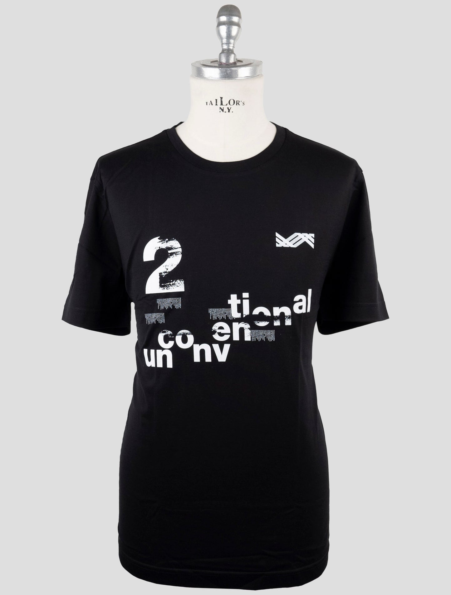 Kiton Knt Black Cotton T-Shirt