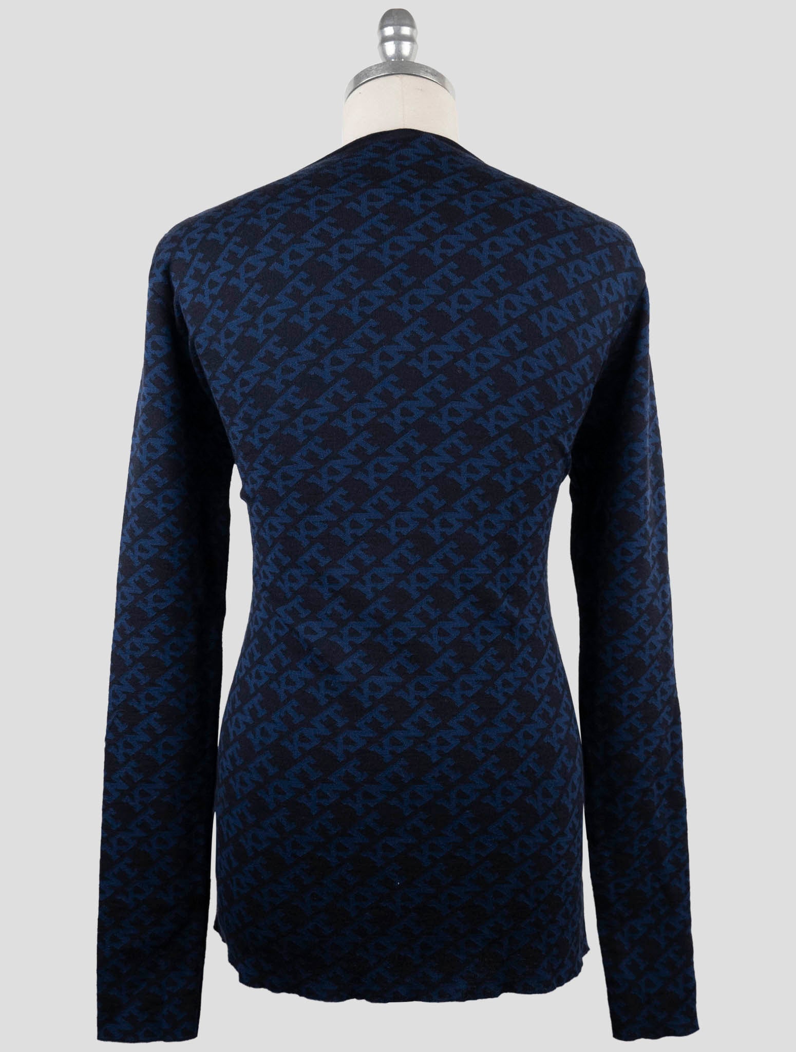 KitonKnt Dark Blue Cotton Sweater Crewneck