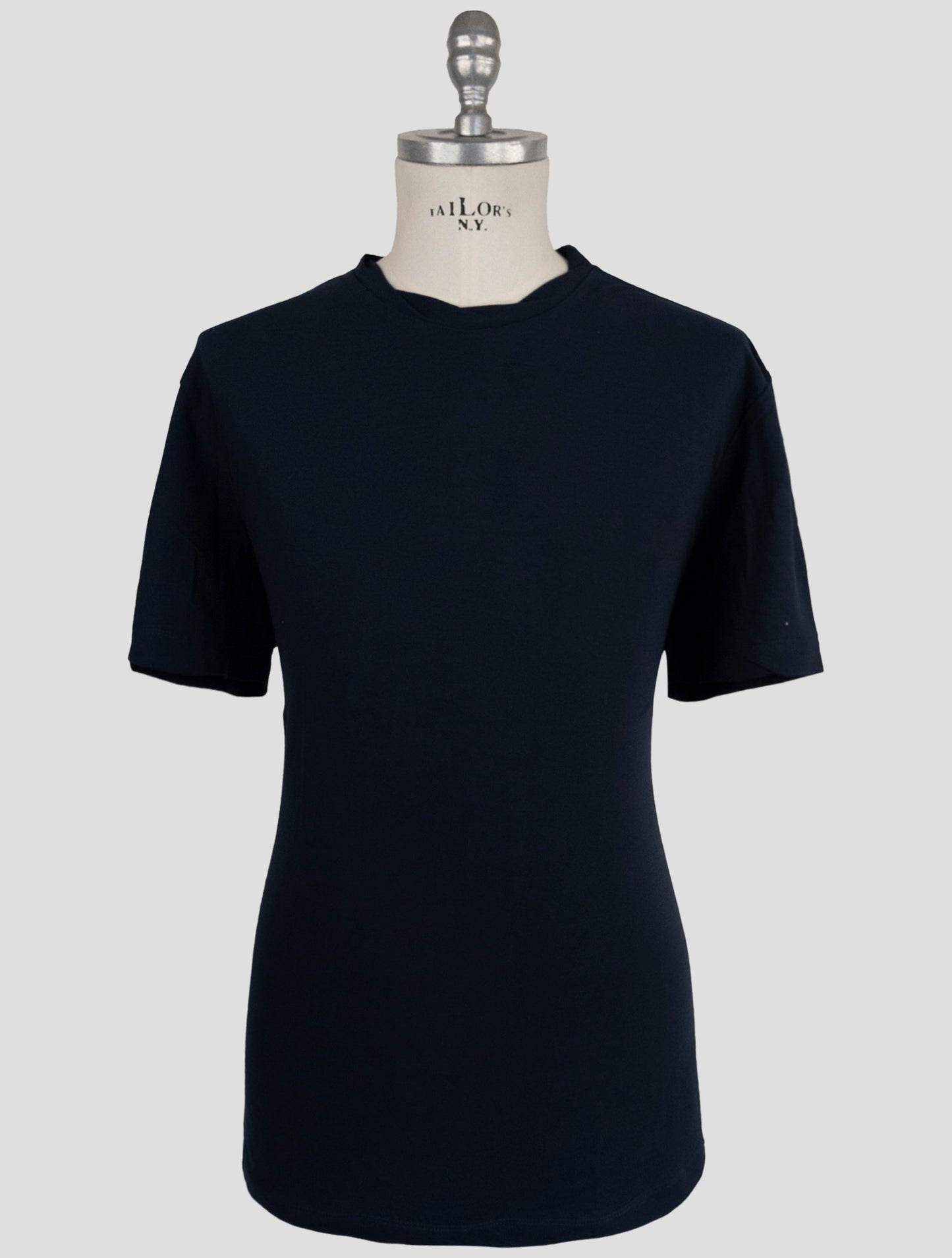 Kiton Knt Blue Cotton T-Shirt