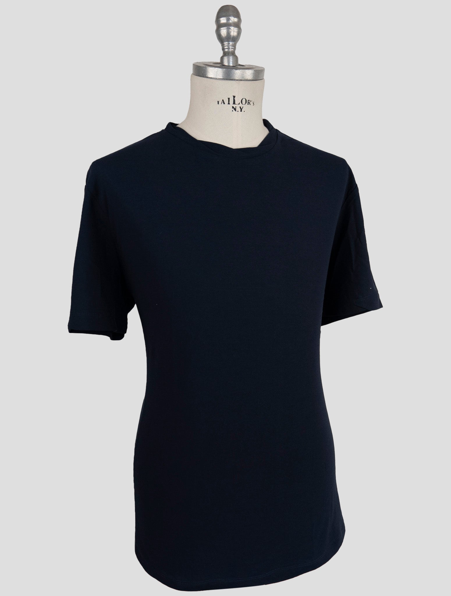 Kiton Knt Blue Cotton T-Shirt