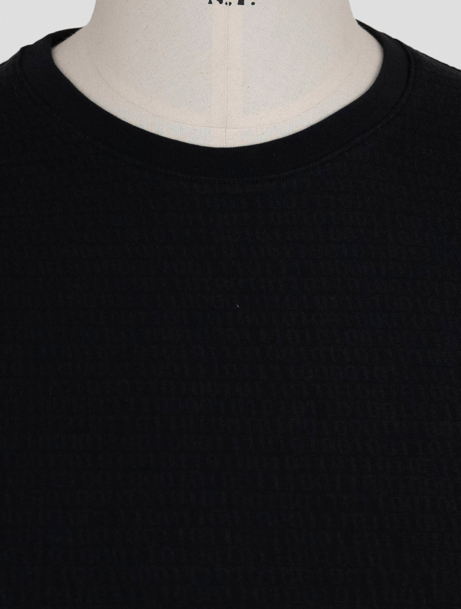 Kiton Knt Black Cotton Sweater Crewneck