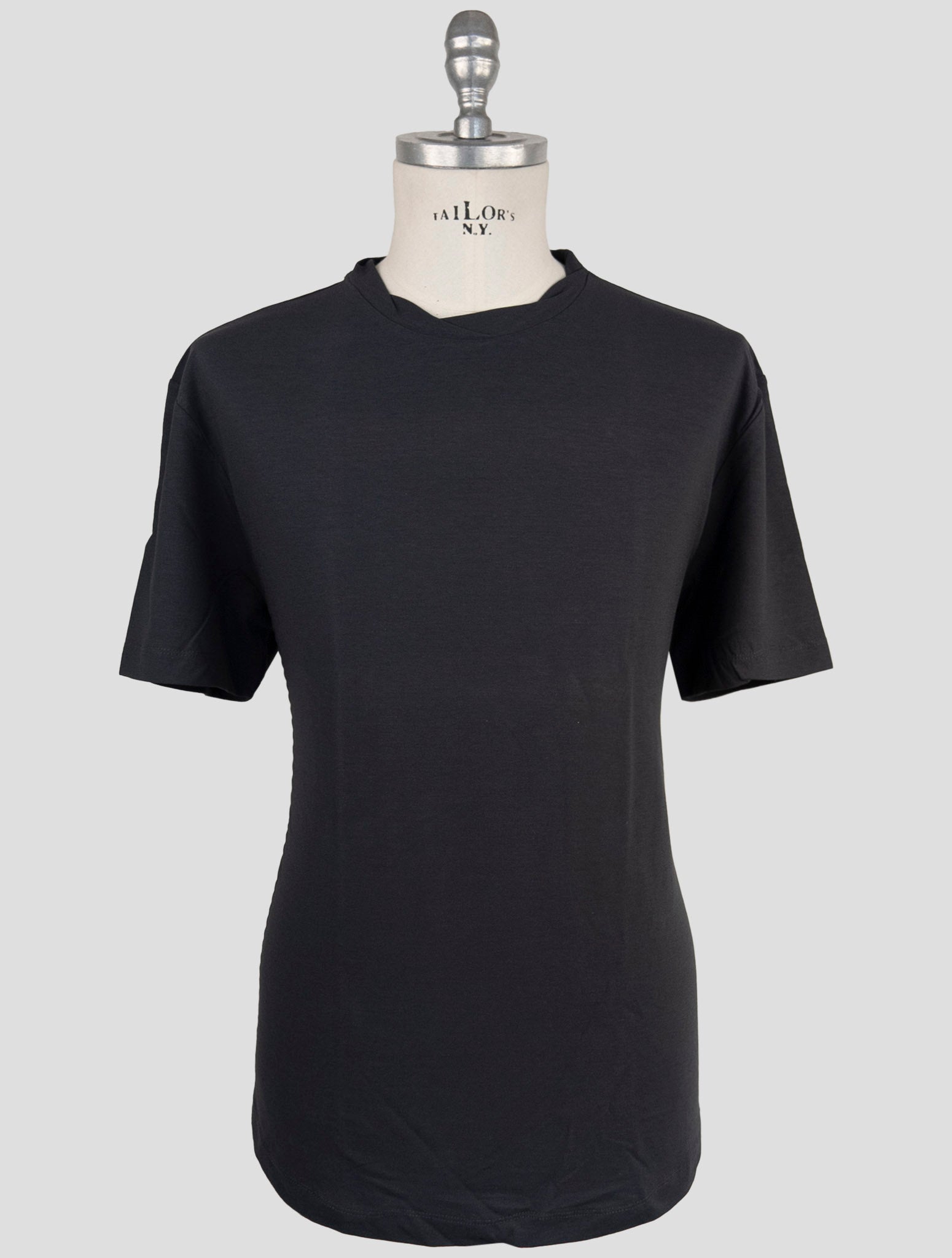 Kiton Knt Gray Cotton T-Shirt