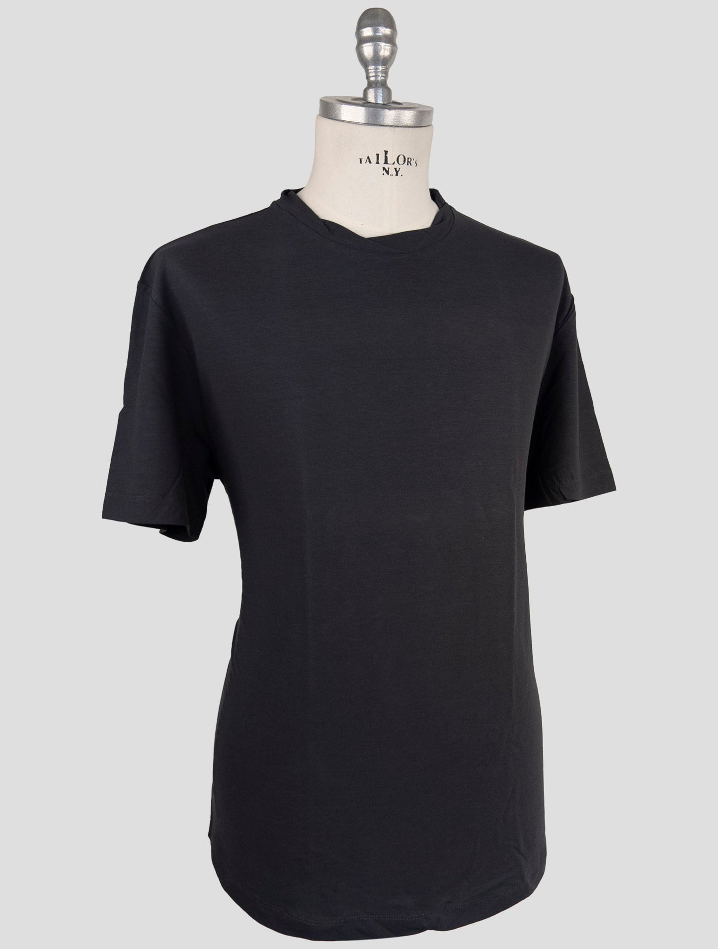 Kiton Knt Gray Cotton T-Shirt