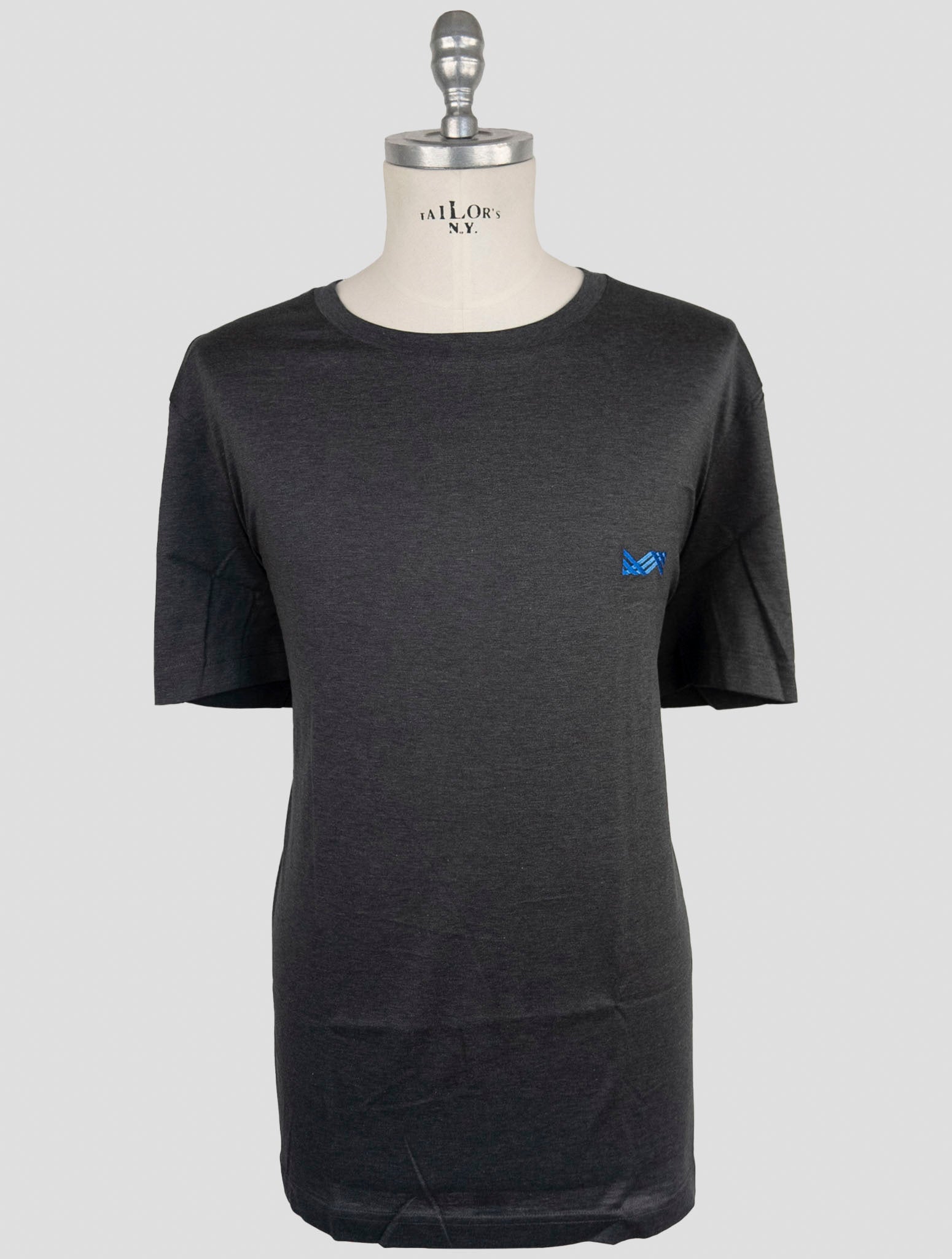 Kiton Knt Gray Cotton T-Shirt