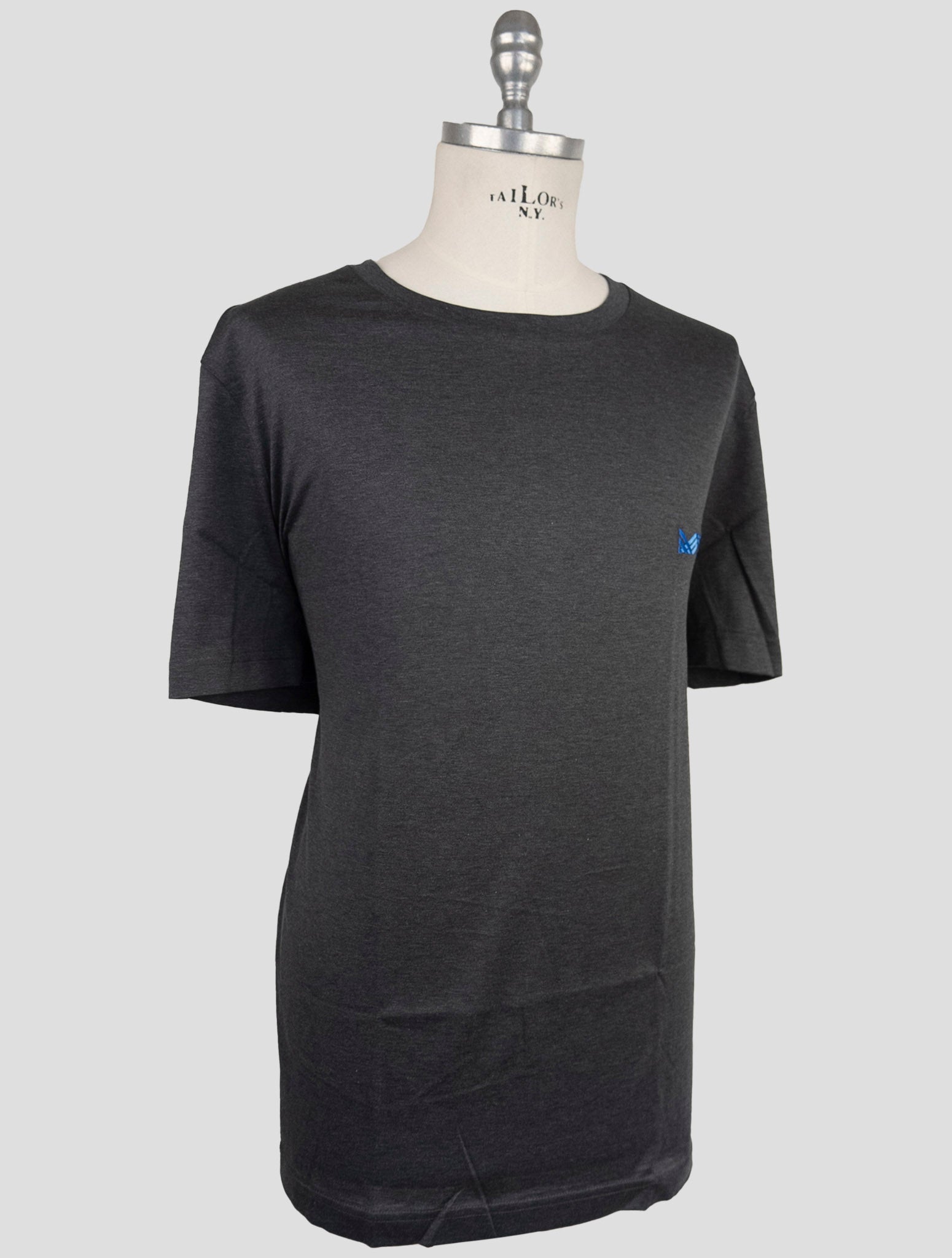 Kiton Knt Gray Cotton T-Shirt