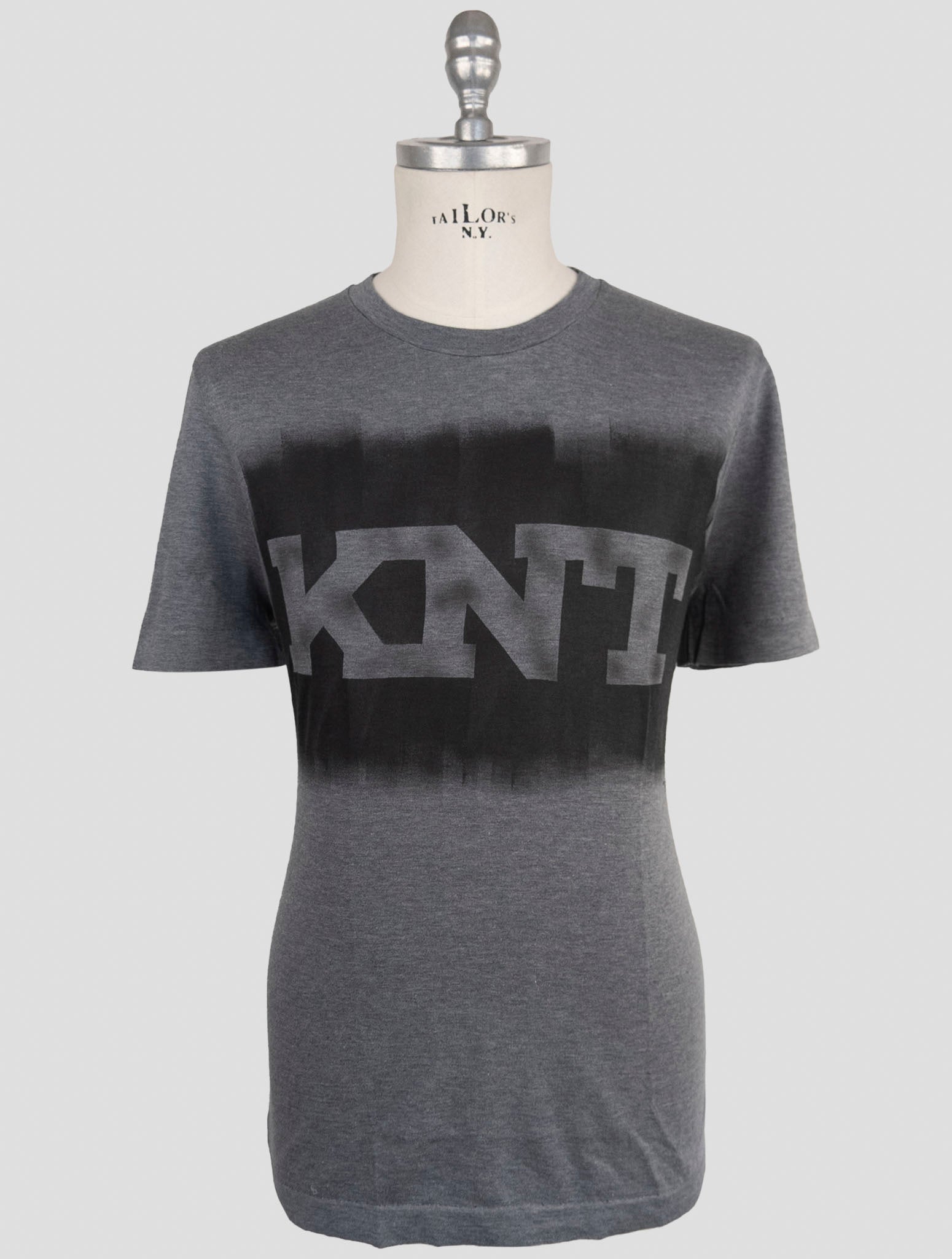 Kiton Knt Gray Cotton T-Shirt