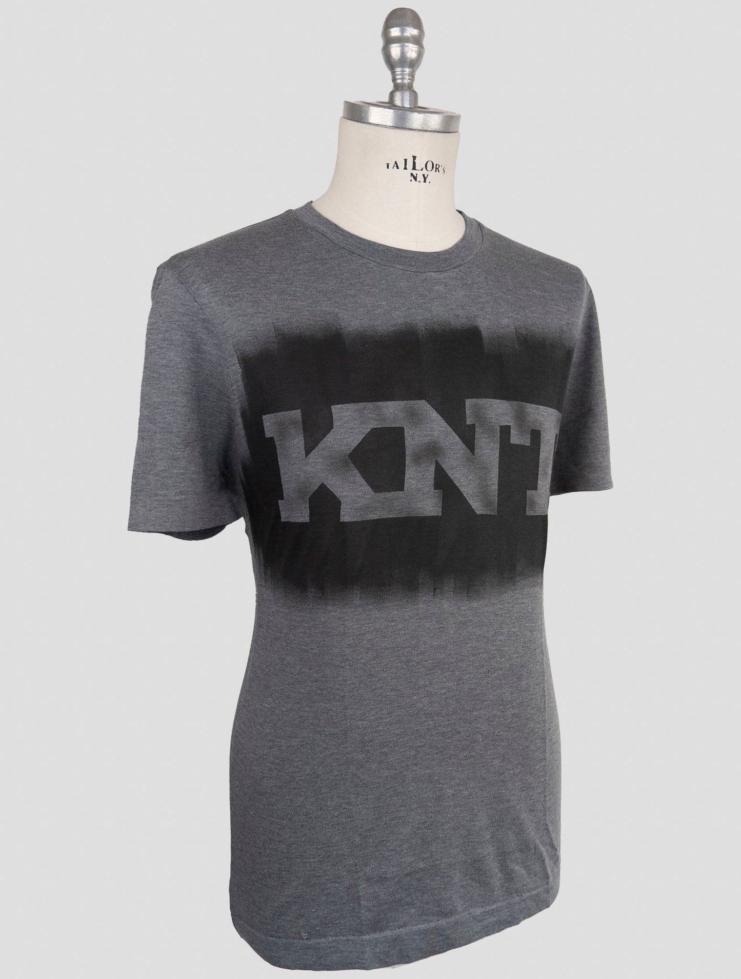 Kiton Knt Gray Cotton T-Shirt