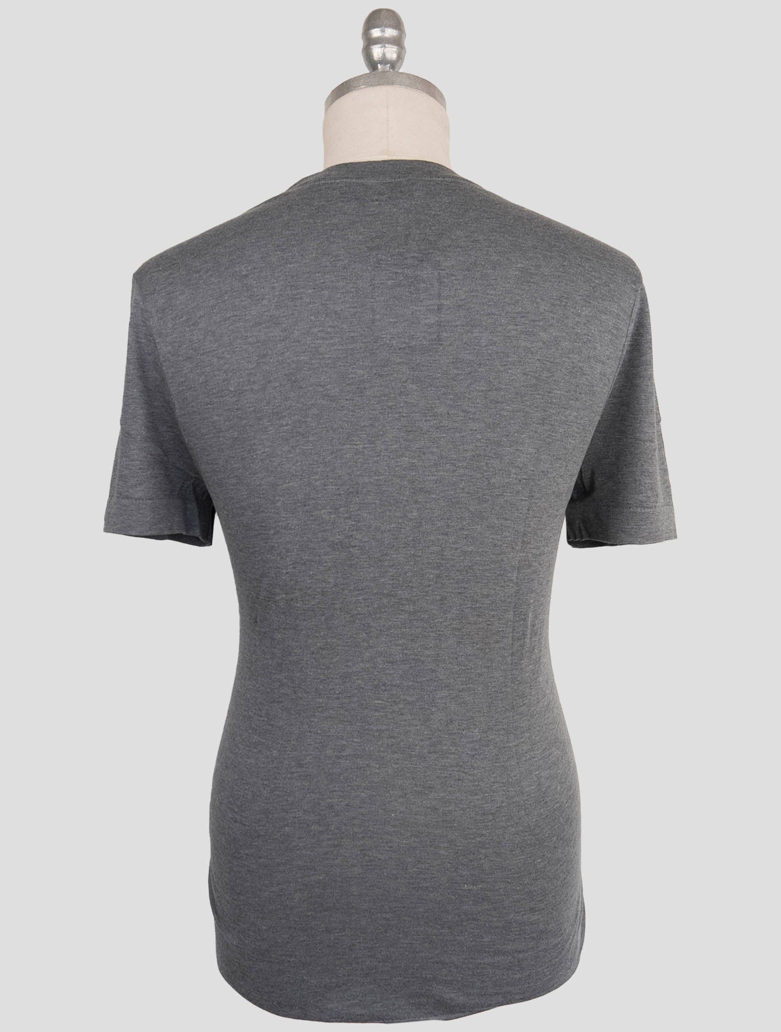 Kiton Knt Gray Cotton T-Shirt