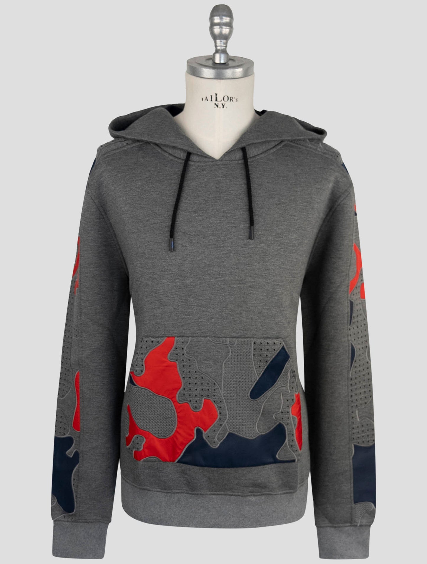 Kiton Knt Gray Viscose Ea Sweater Hoodie